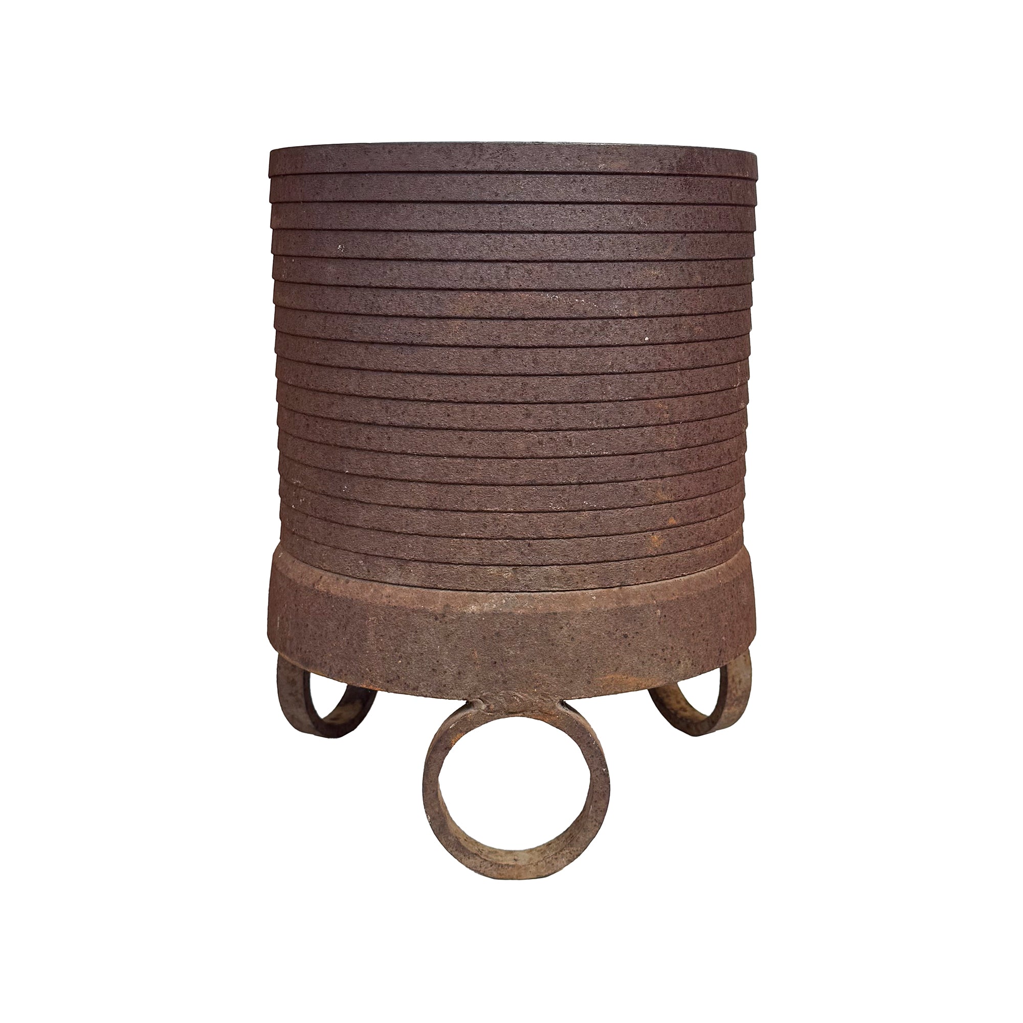 Pair of Modernist Iron Planters