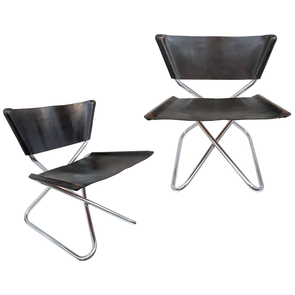 Pair of Z Down Lounge Chairs by Erik Magnussen for Torben Ørskov