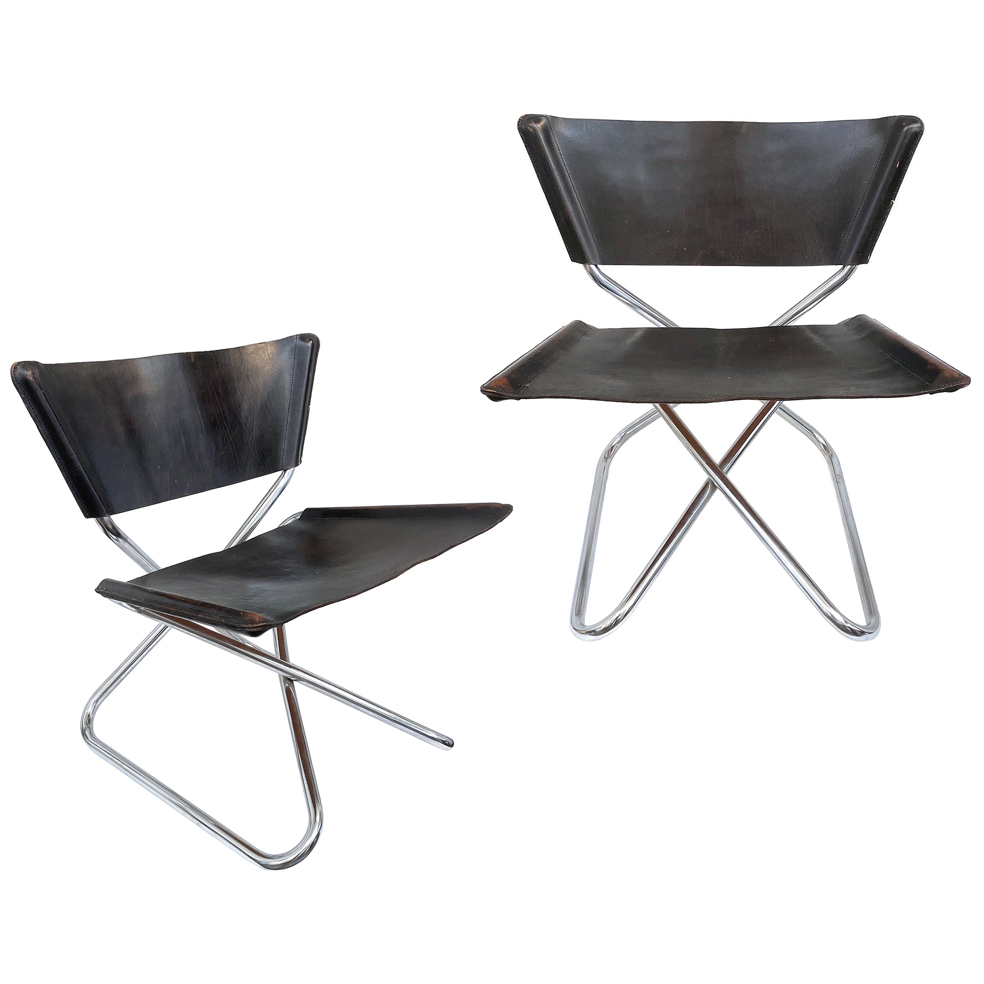 Pair of Z Down Lounge Chairs by Erik Magnussen for Torben Ørskov