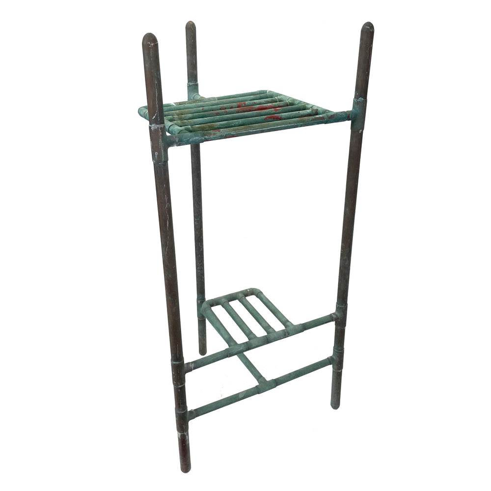 Patinated Copper Pipe Stand