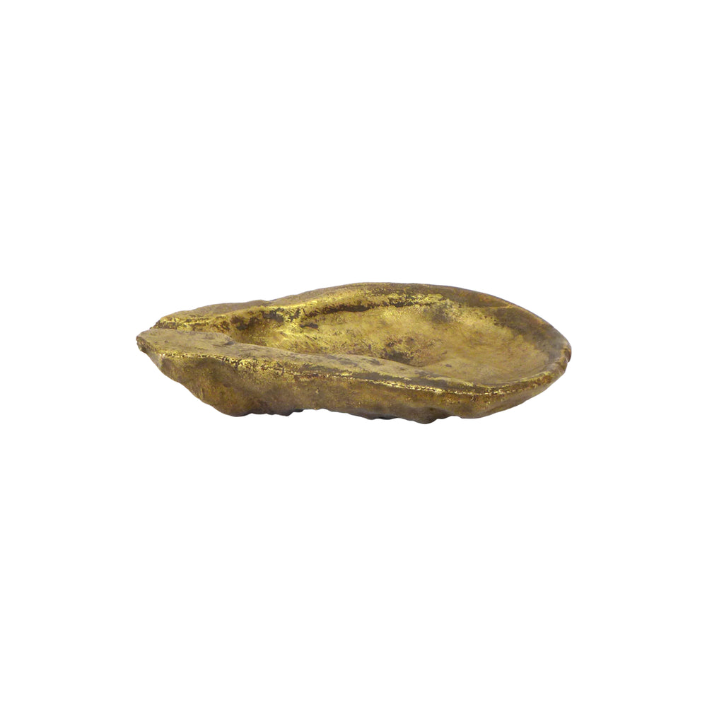 Petite Cast Bronze Oyster Half Shell Ashtray or Catch-All