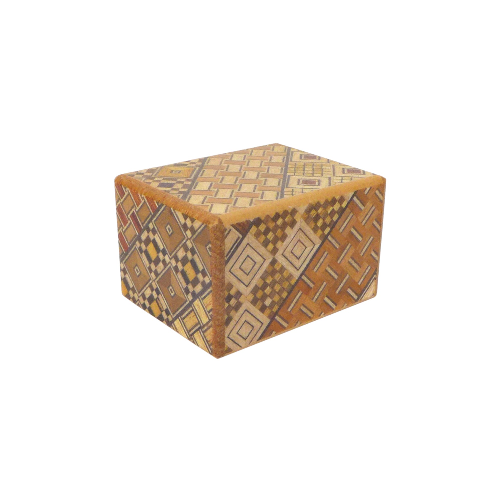 Petite Japanese Marquetry Puzzle Box