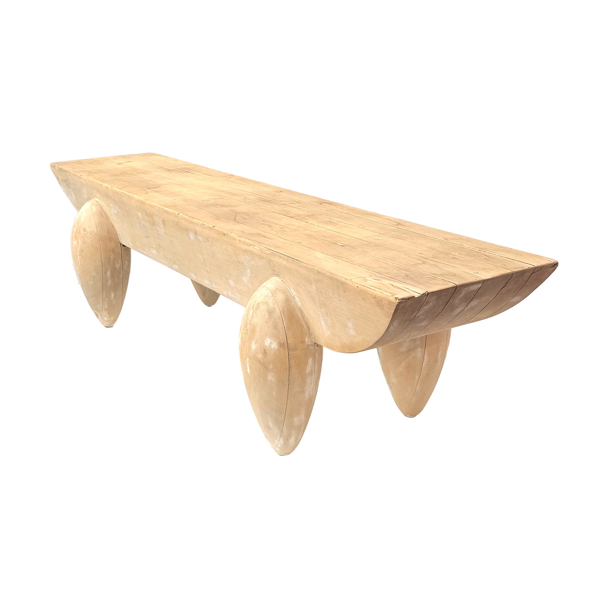 "Pirogue" Wood Bench by Christian Liaigre for Holly Hunt