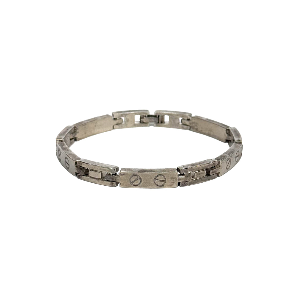 Polished Nickel Chain Bracelet