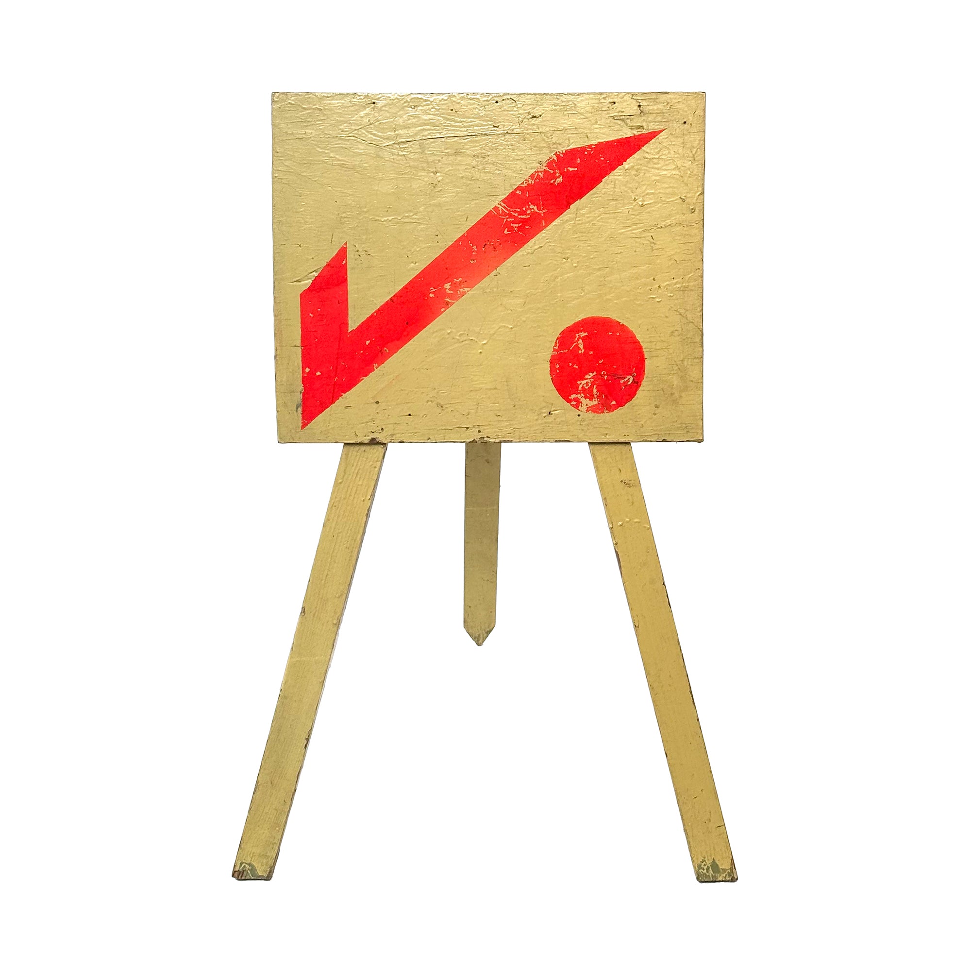 Post-Modern Standing "Checkpoint" Sign