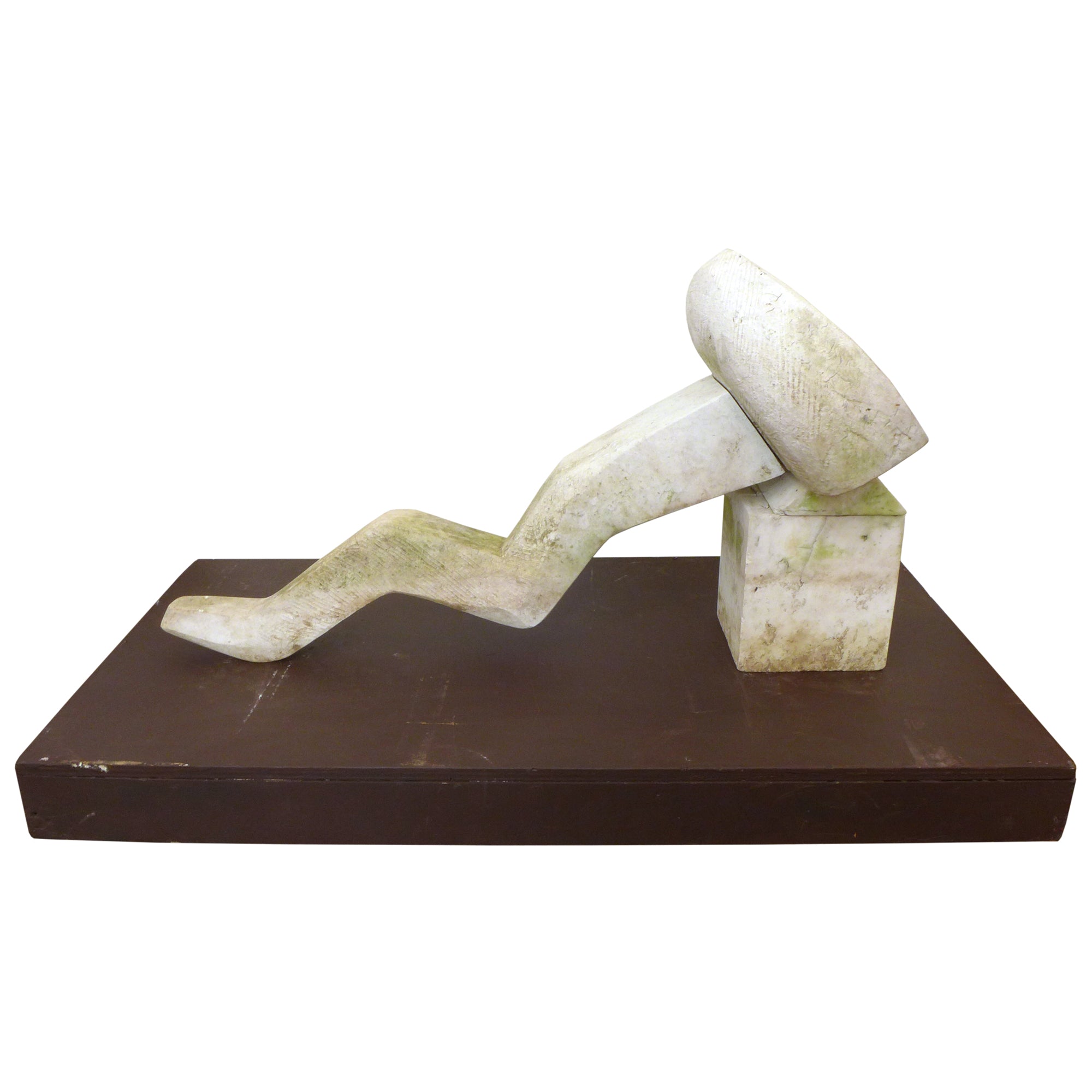 Post Modern Carved Marble Assemblage Sculpture