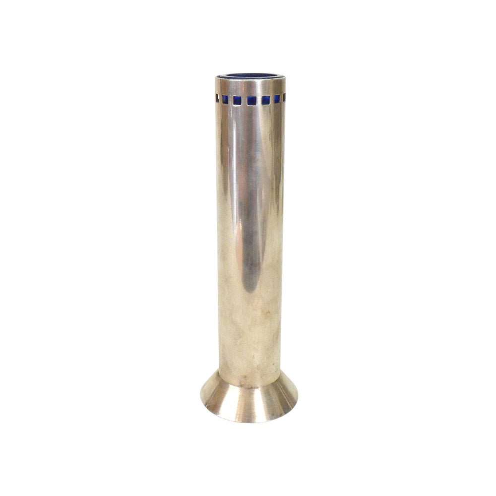 Post Modern Cylindrical Silverplate Bud Vase by Richard Meier for Swid Powell