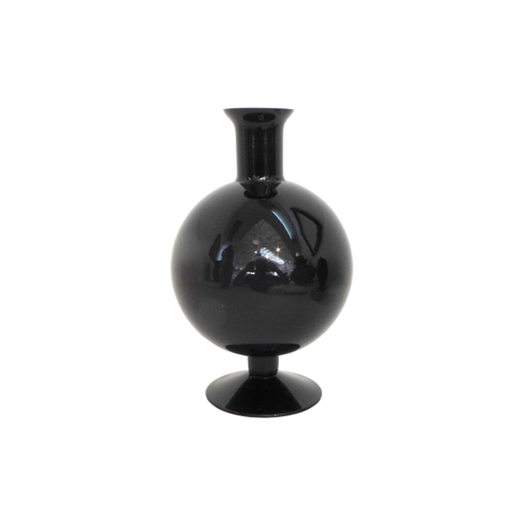 Modernist Deep Purple Glass Vase