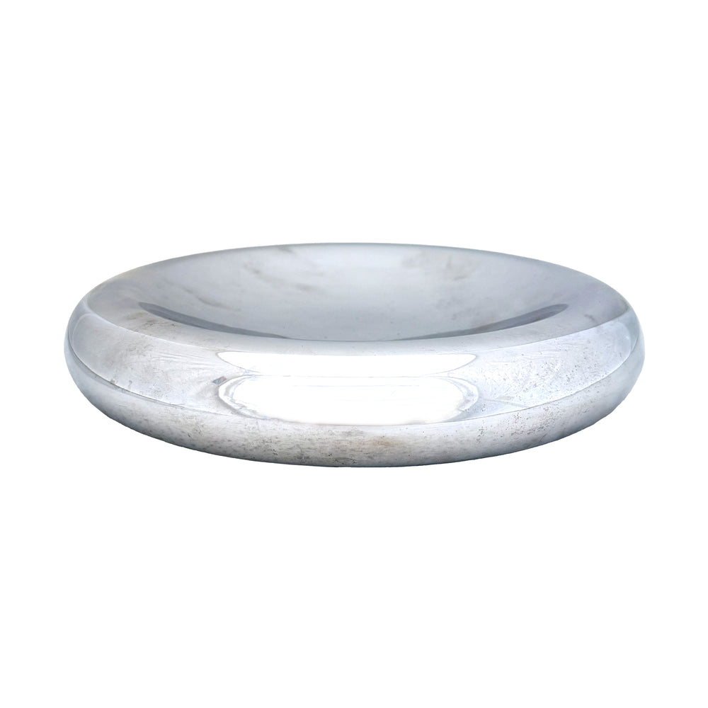 Round Chromed Steel Catch-All