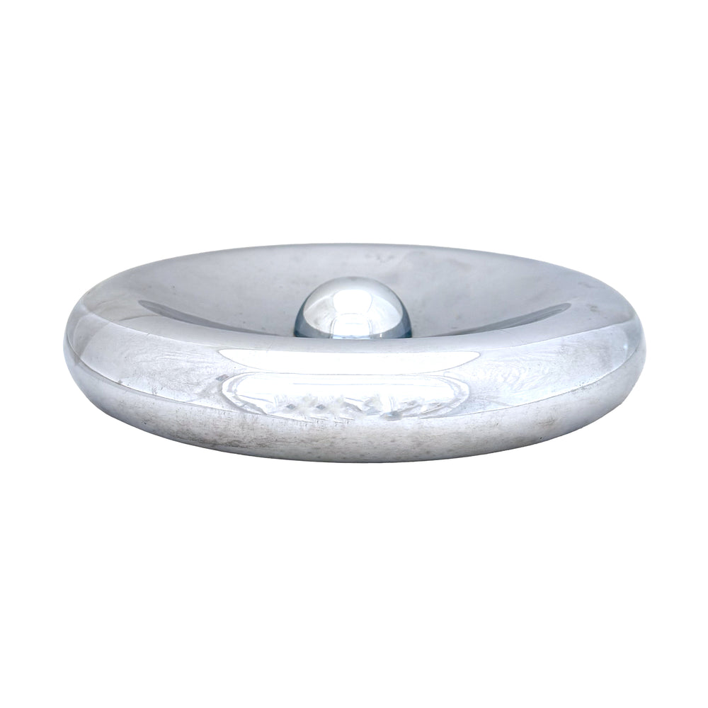 Round Chromed Steel Catch-All