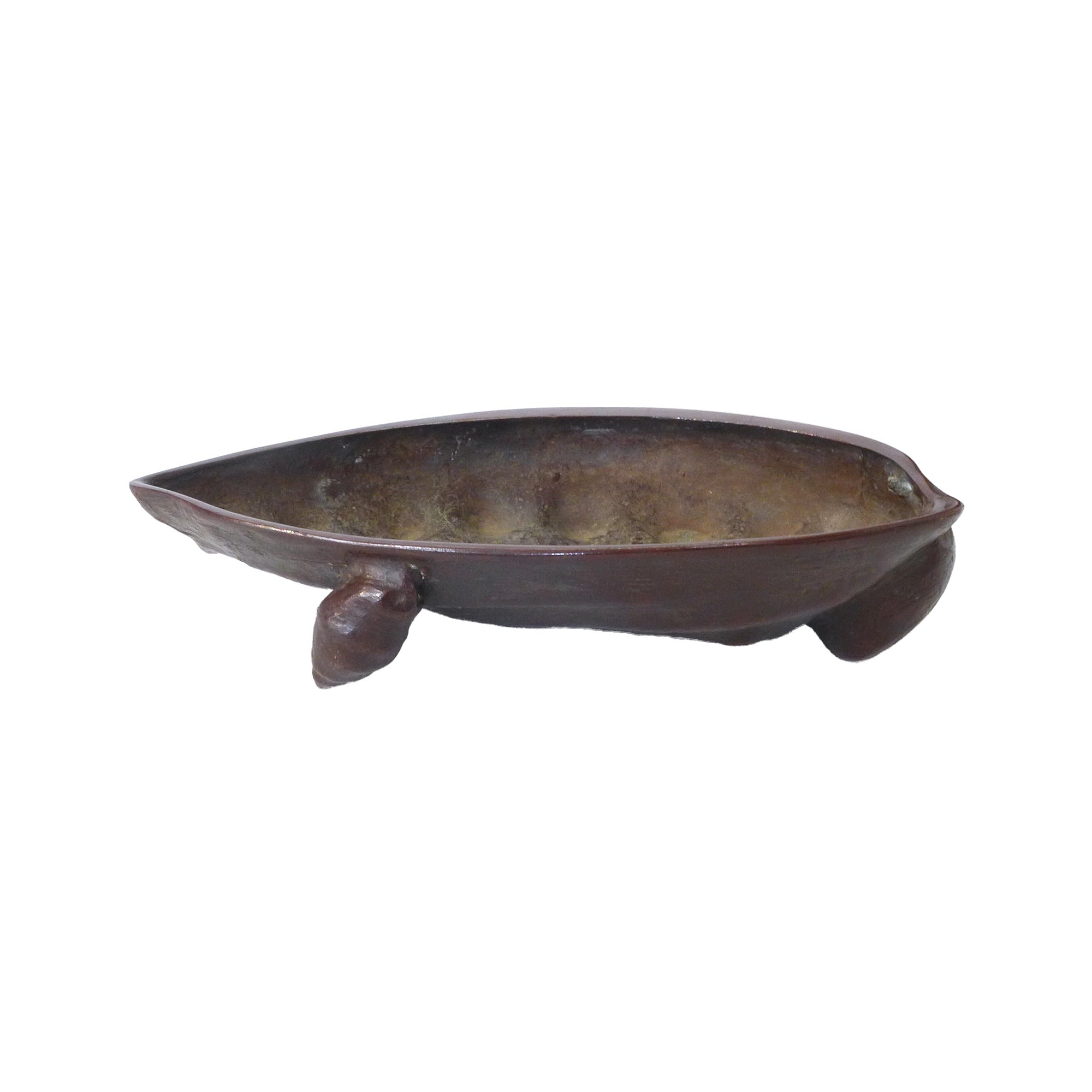 Sculptural Bronze Footed Shell Catch-All