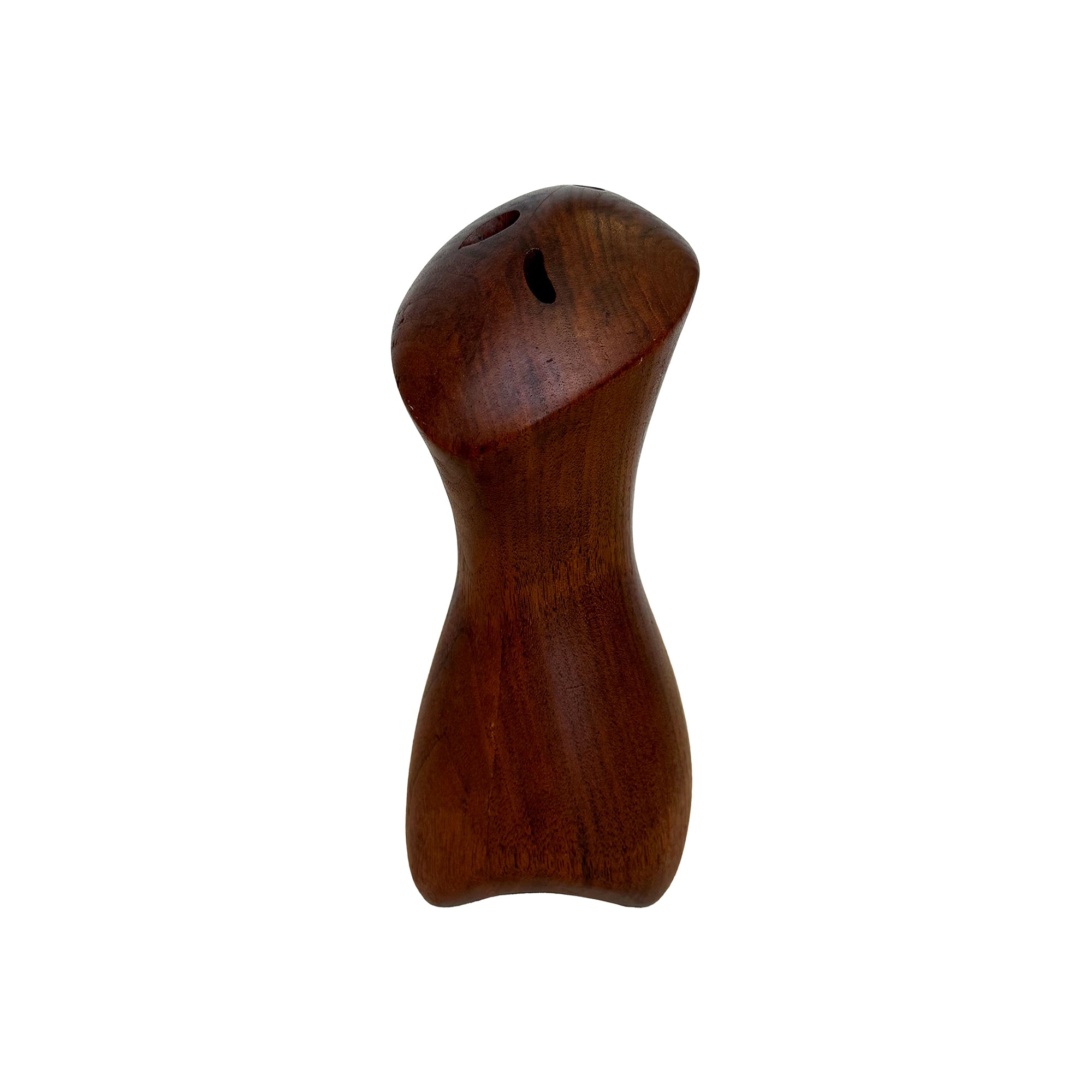 Sculptural Carved Wood Weedpot