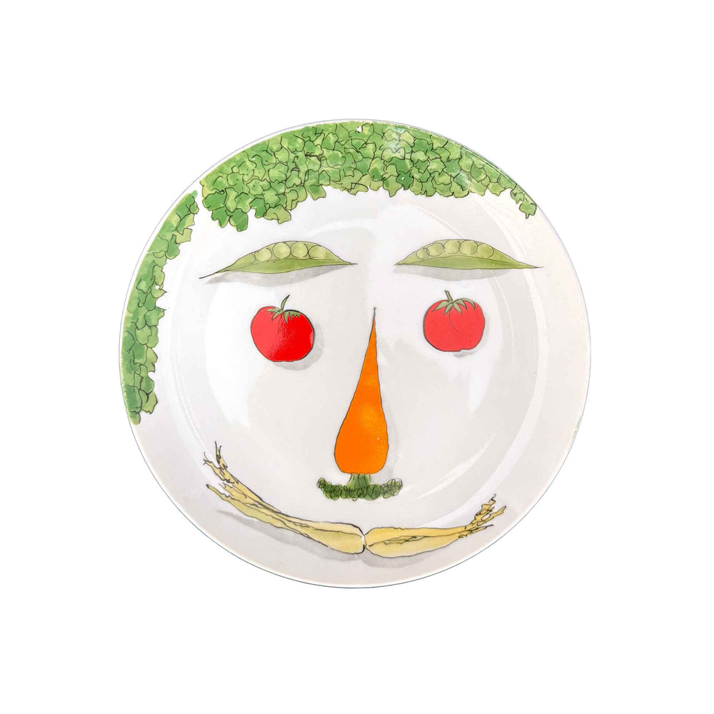 Set of 4 Surrealist Vegetables Face Plates