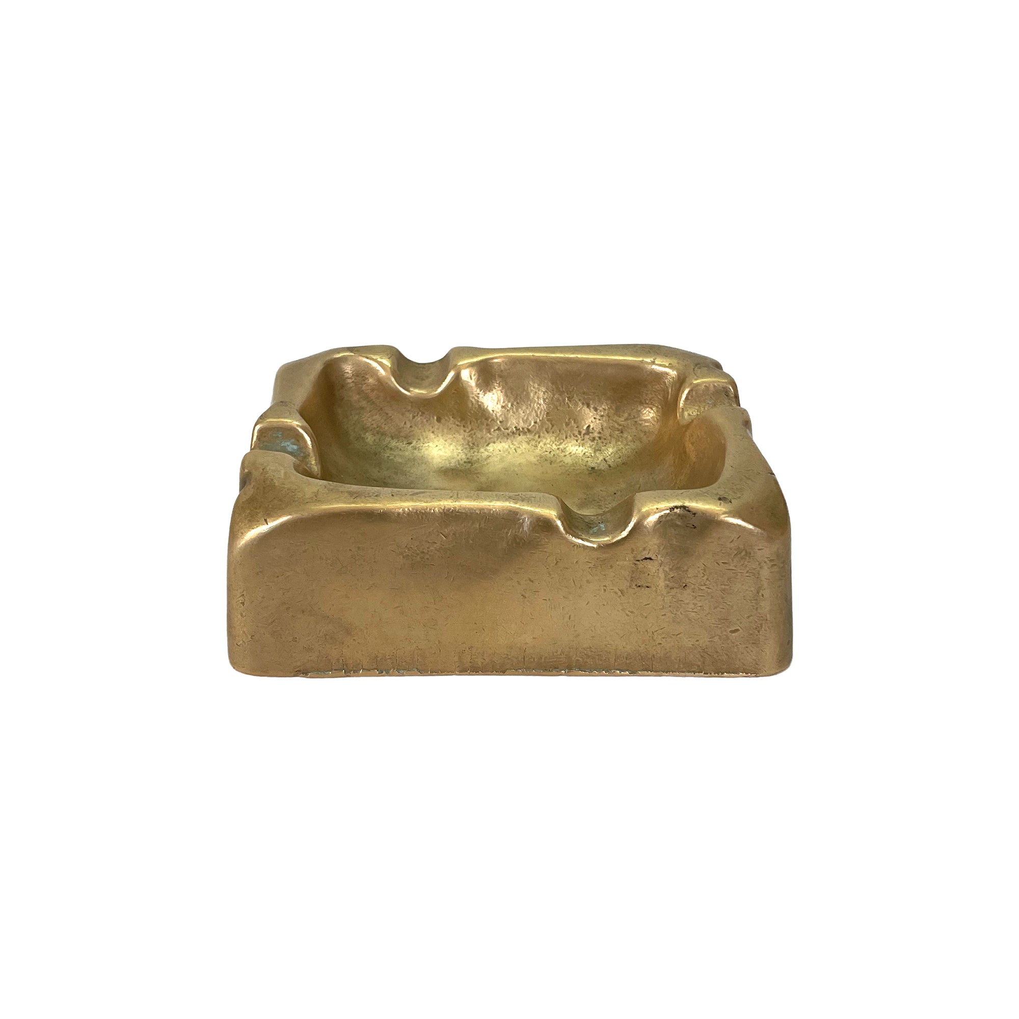 Small Biomorphic Cast Bronze Ashtray