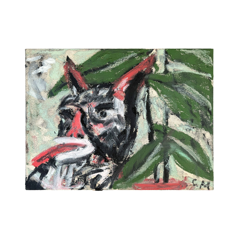 Small Creature with Tongue Oil on Canvas