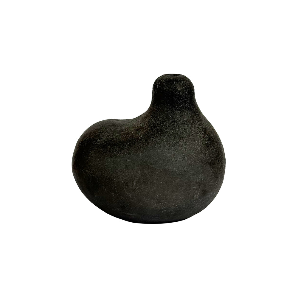 Small Japanese Asymmetrical Iron Bud Vase