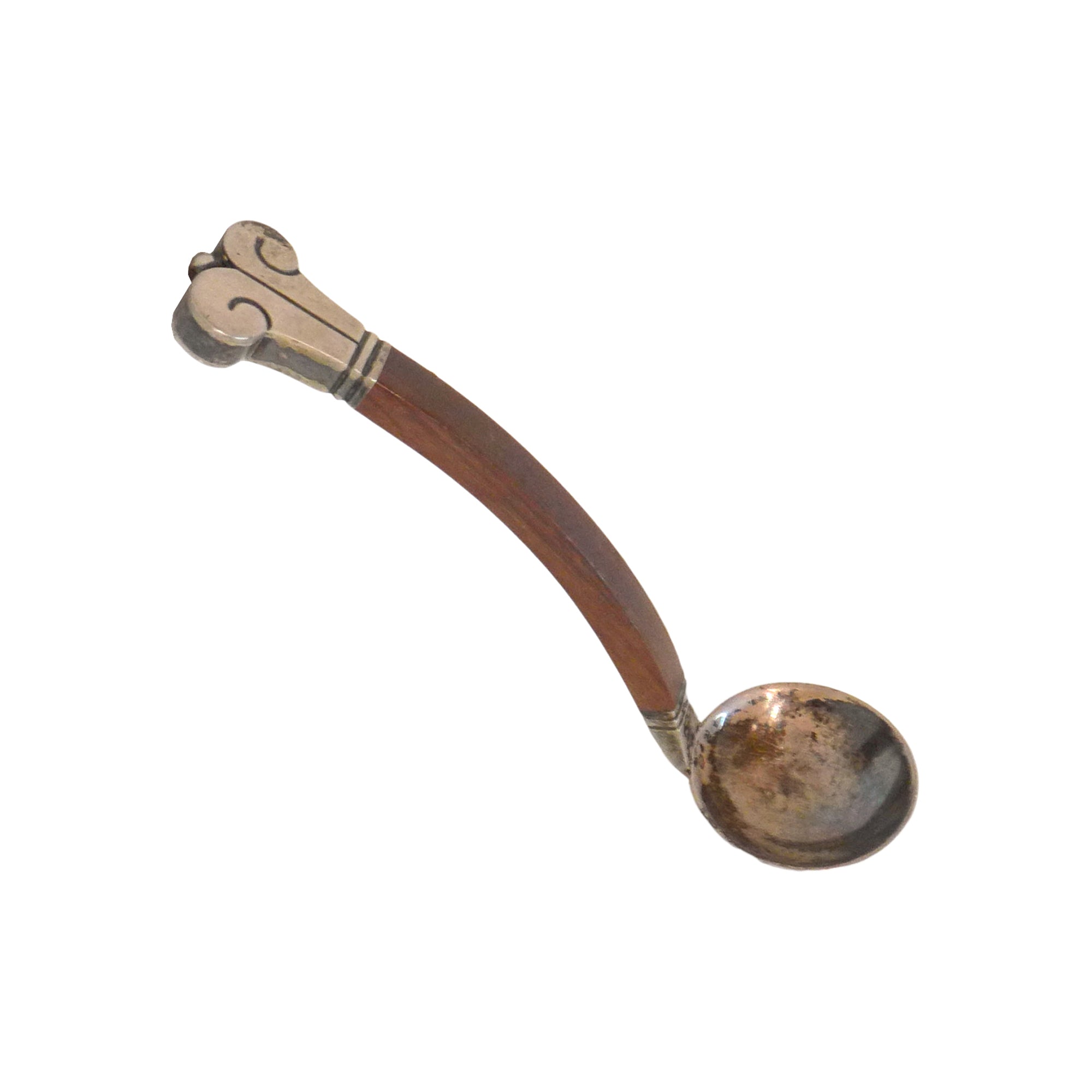 Small Silver & Rosewood Ladle by Hector Aguilar for Taxco