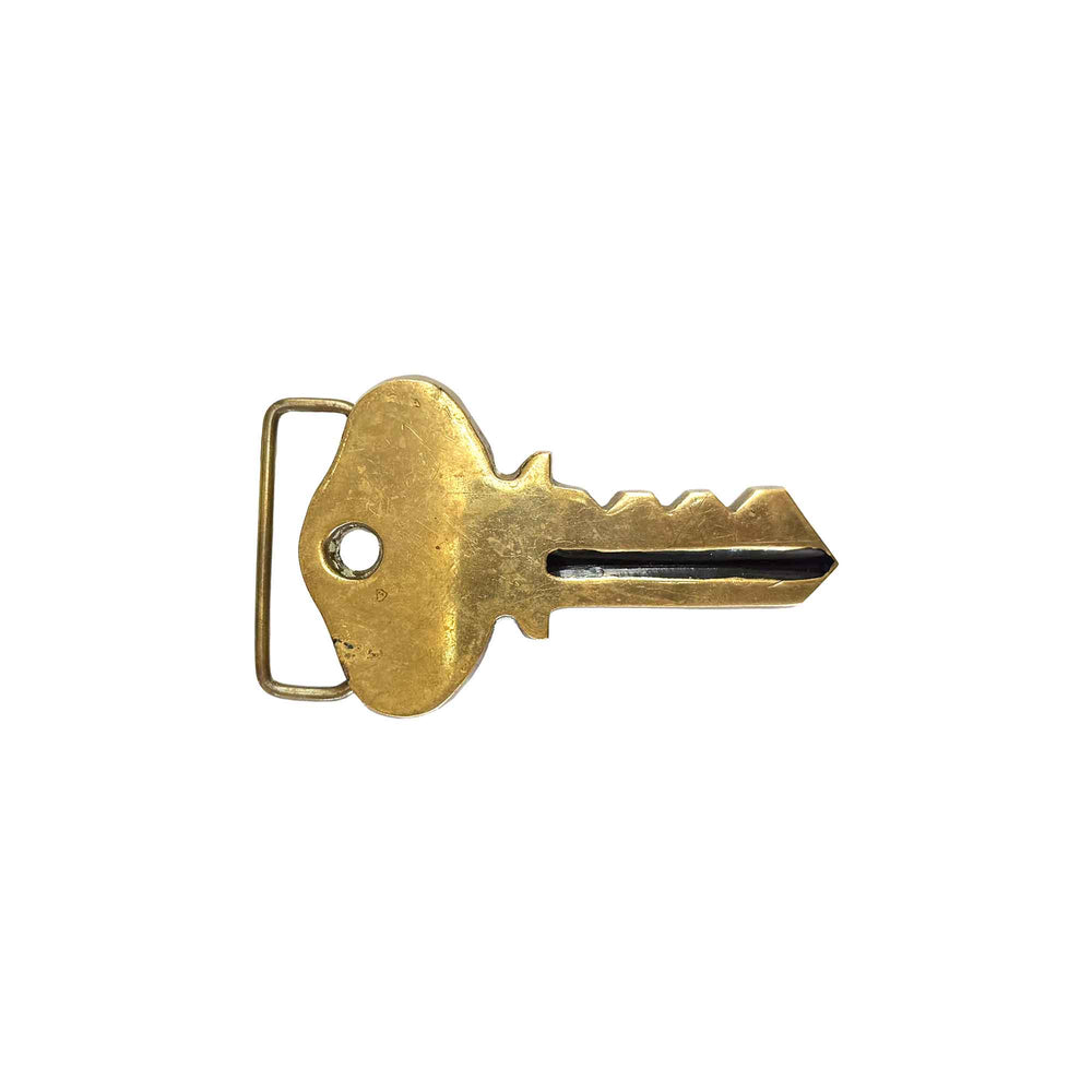Solid Brass Key Belt Buckle