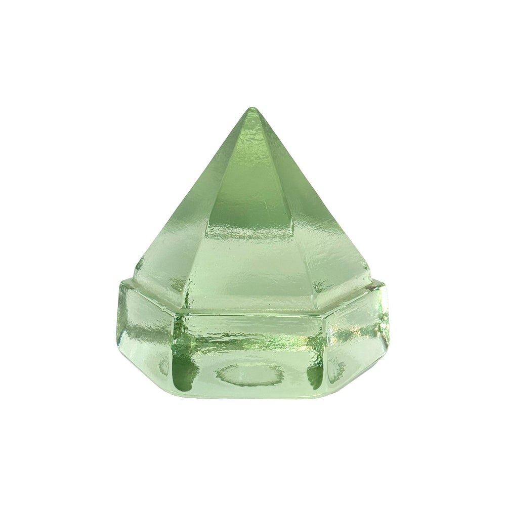 Solid Glass "Windjammer" Prism Paperweight