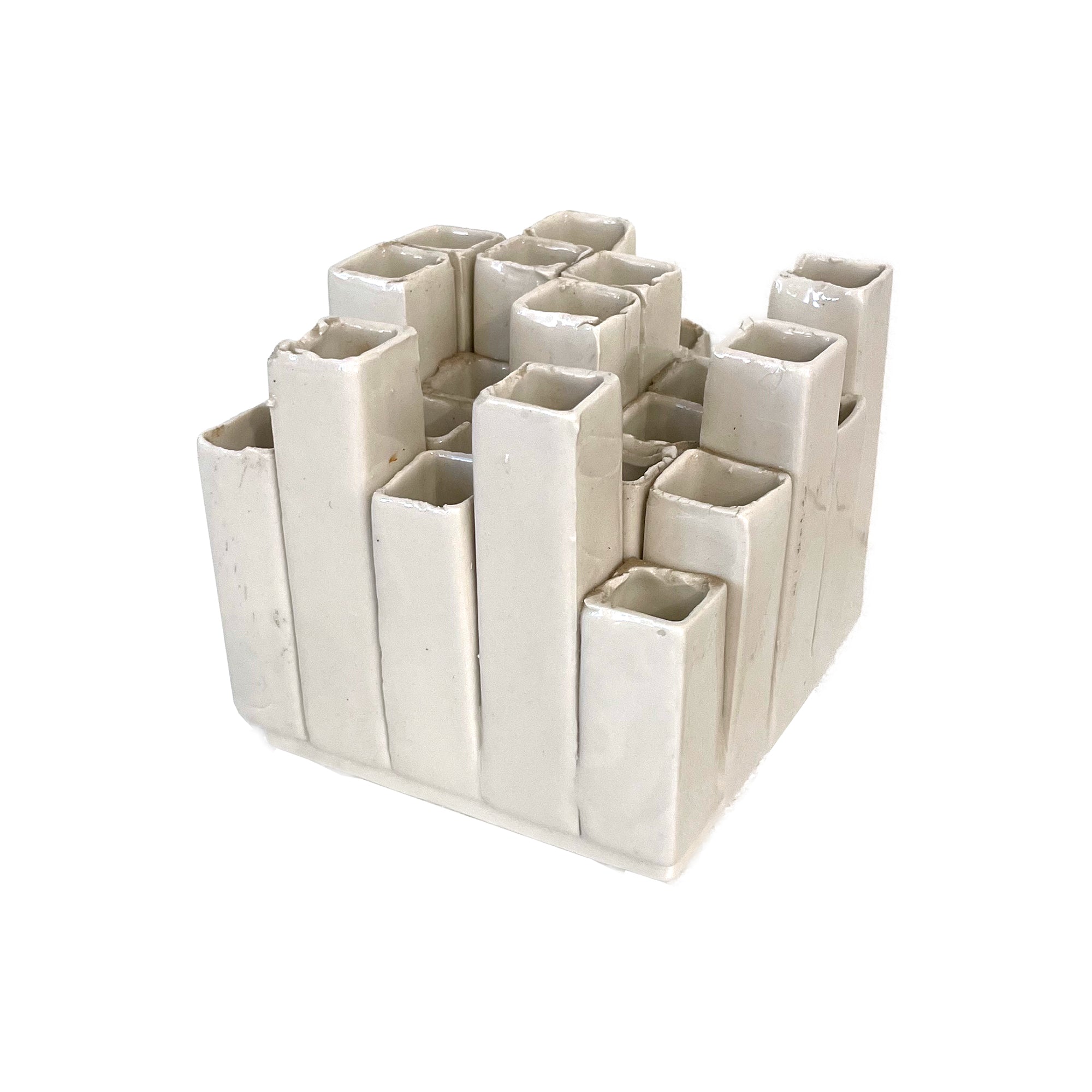 Multi-Spout Square Tubes Bud Vase