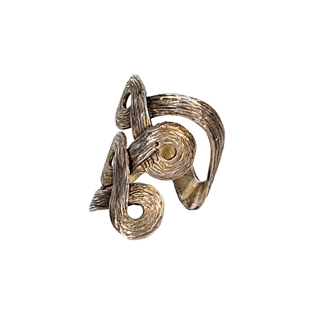 Sterling Ring with Woven Pattern
