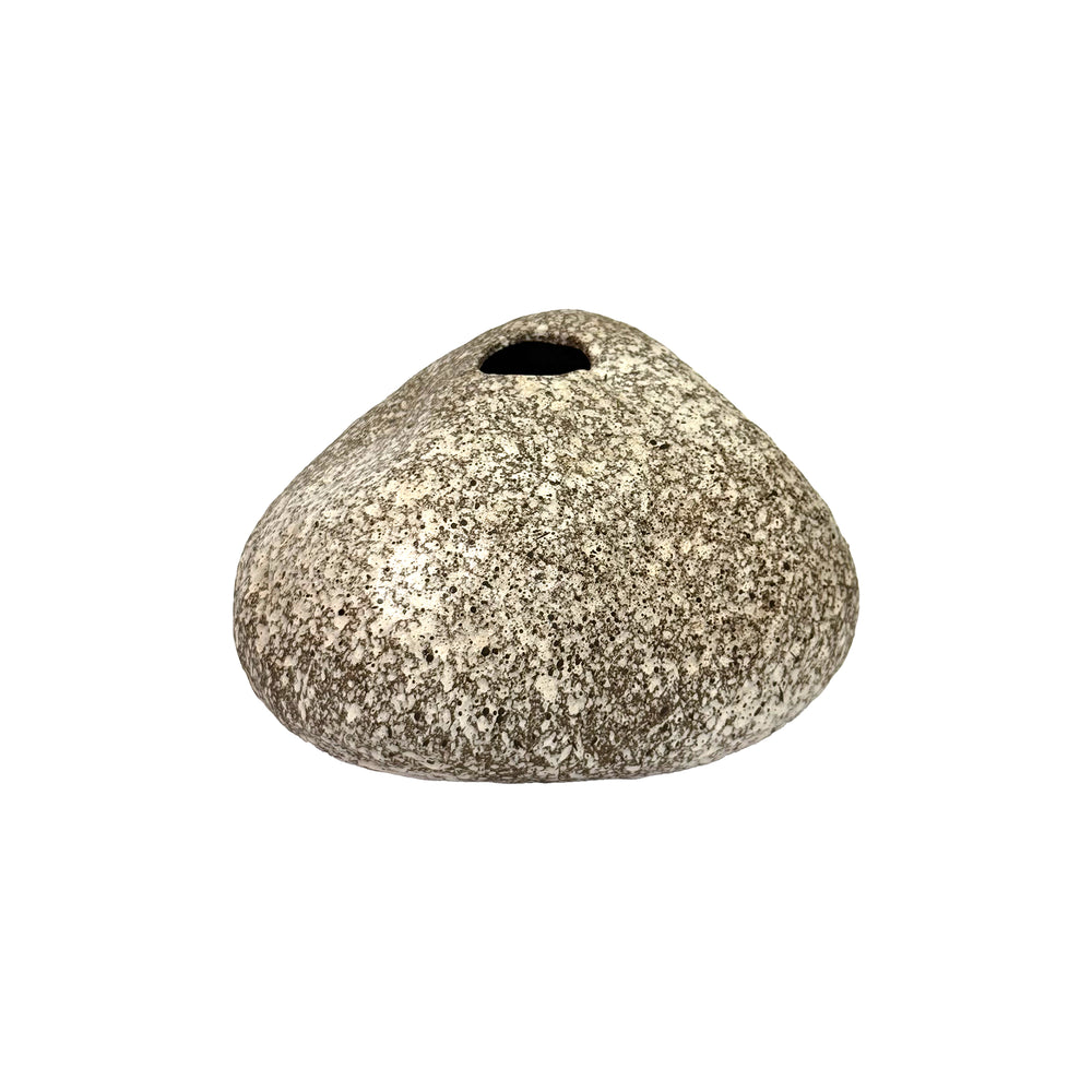 Studio Ceramic Bud Vase with Speckled Glaze