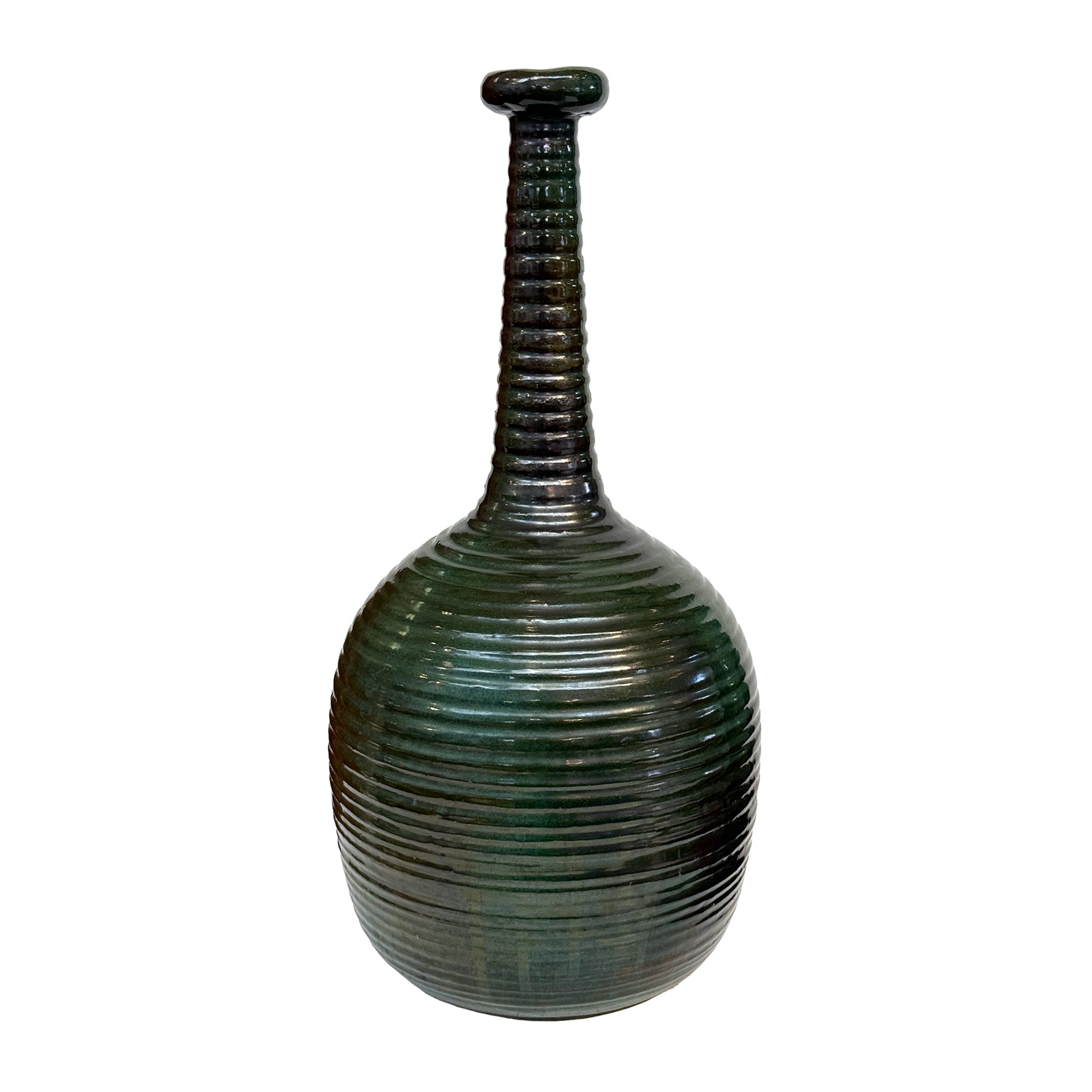 Studio Ceramic Concentric Rings Vase