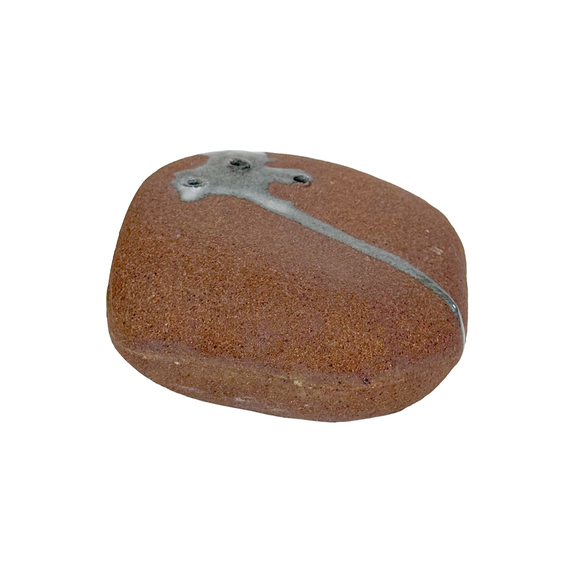 Studio Ceramic Partially-Glazed Multi-Hole Weedpot
