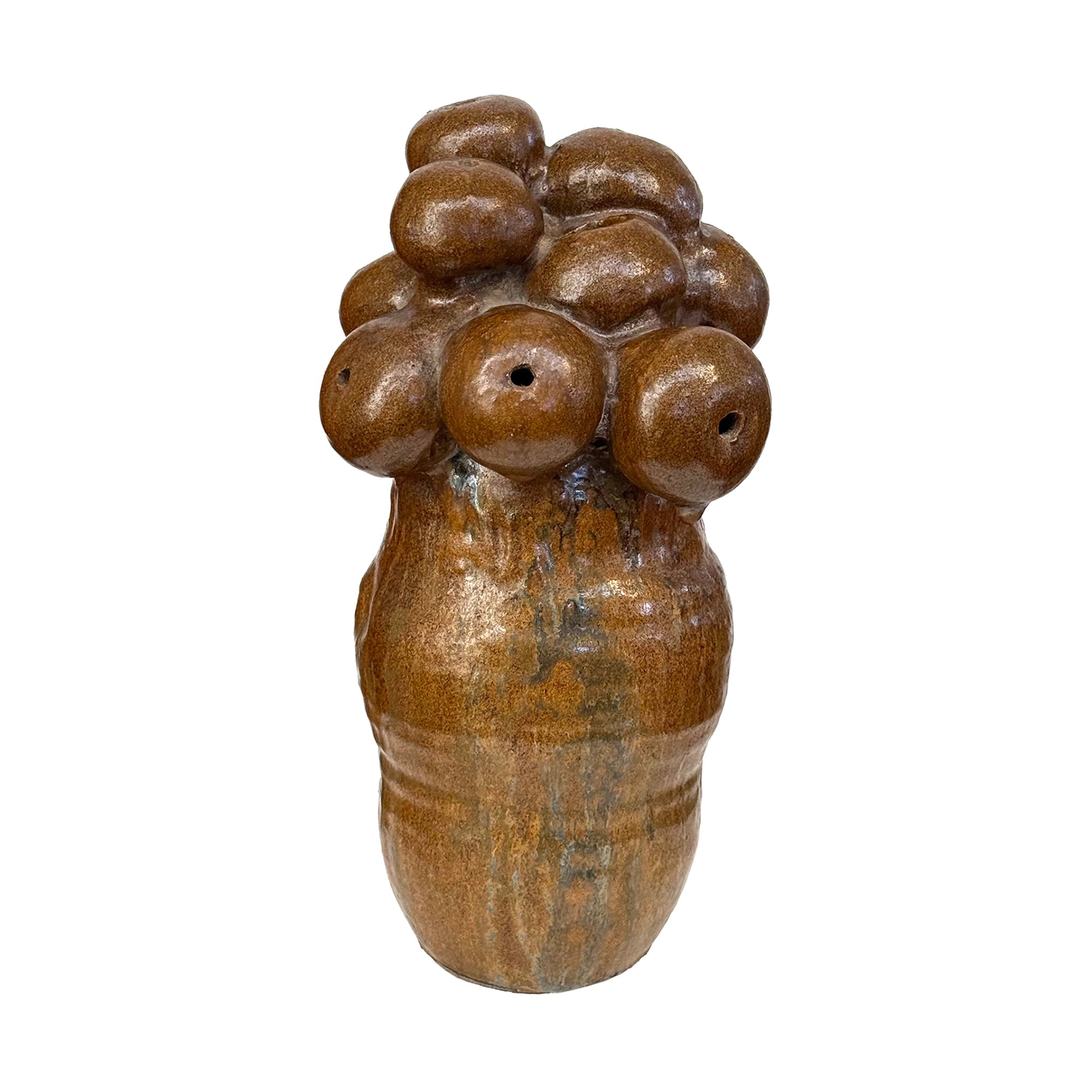 Studio Ceramic Stylized Bouquet Multi-Spout Vase