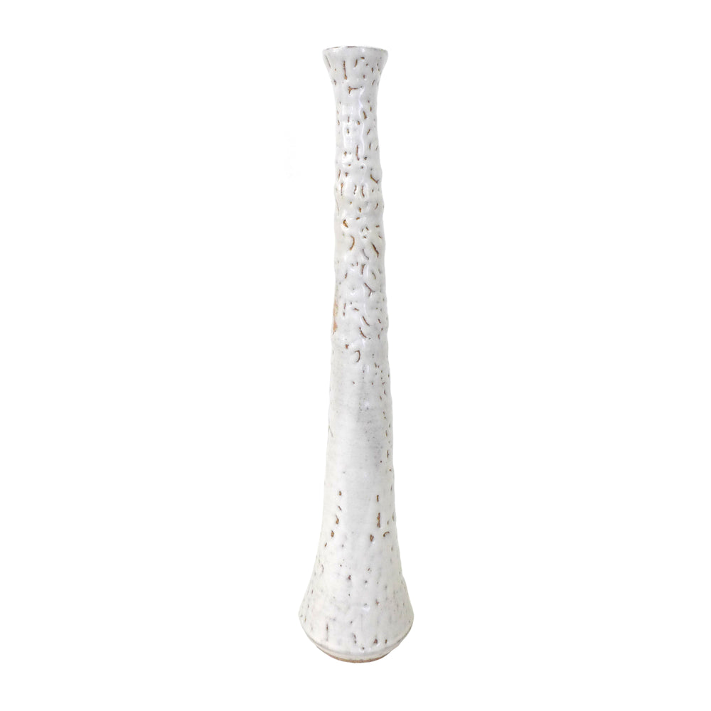 Studio Ceramic Tall Slender Drip Glaze Vase
