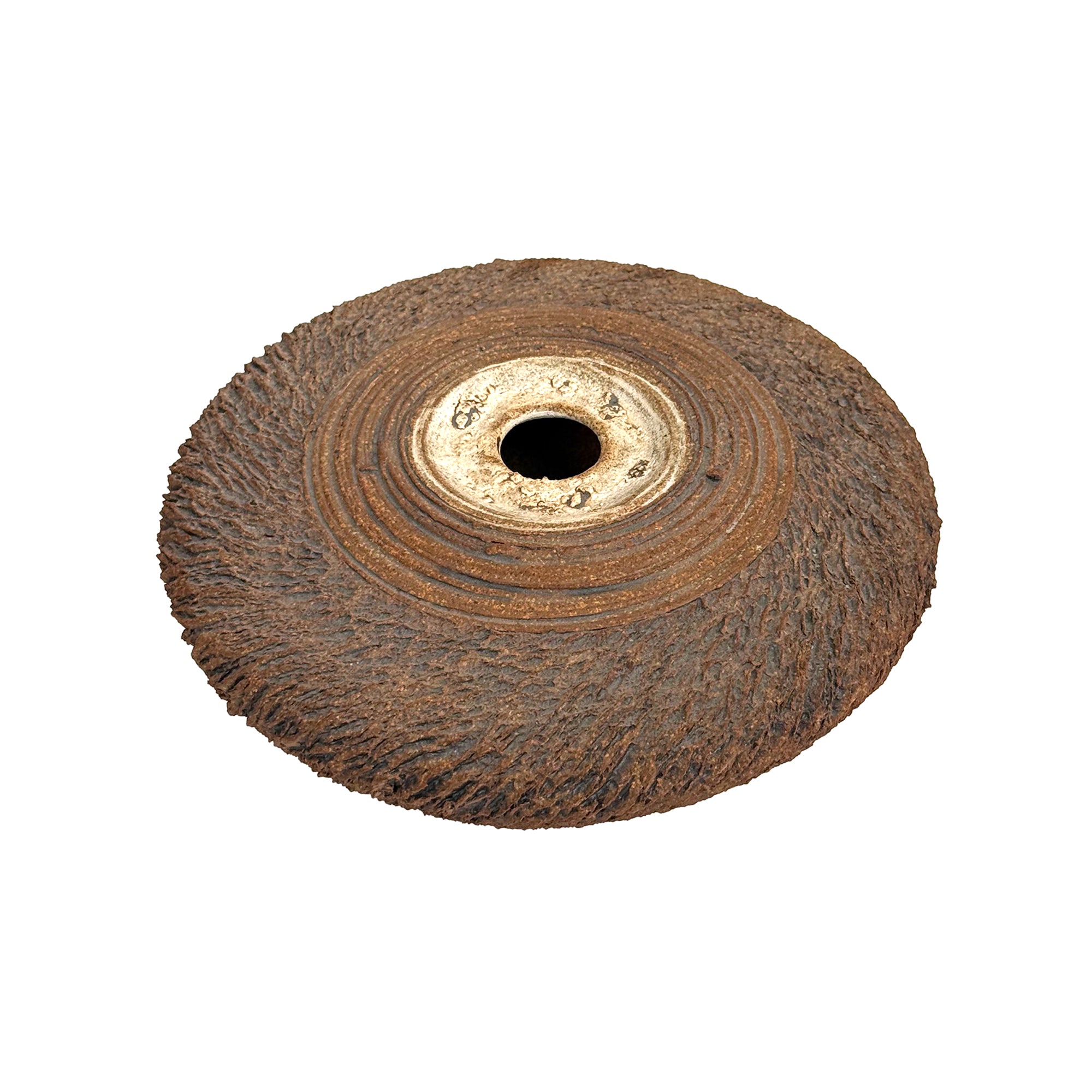 Studio Ceramic Vase with Sgraffito Texture