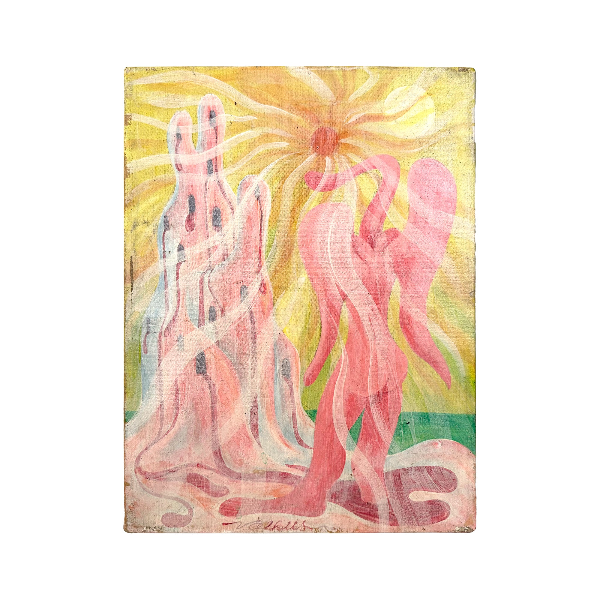 Surrealist Acrylic on Canvas Painting by Valkus