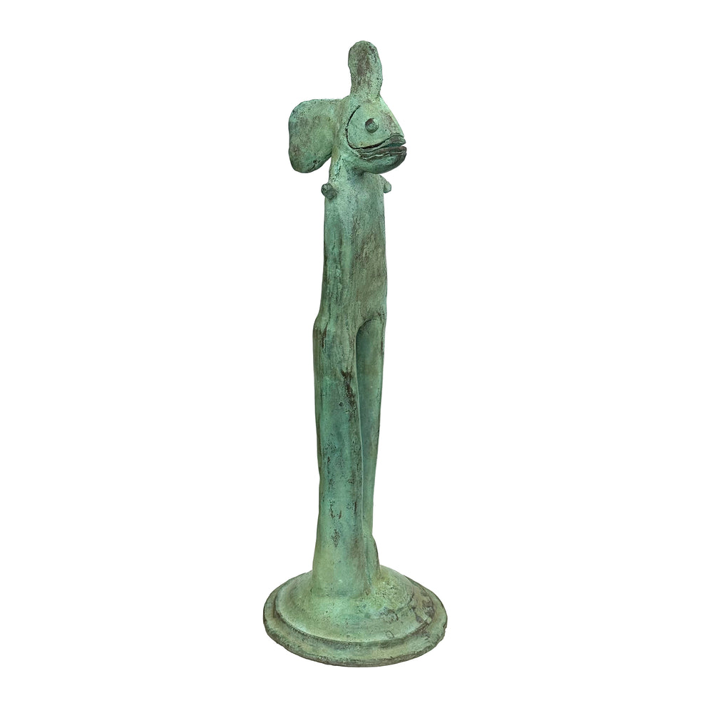Surrealist Figural Bronze Sculpture by Joe Soldate