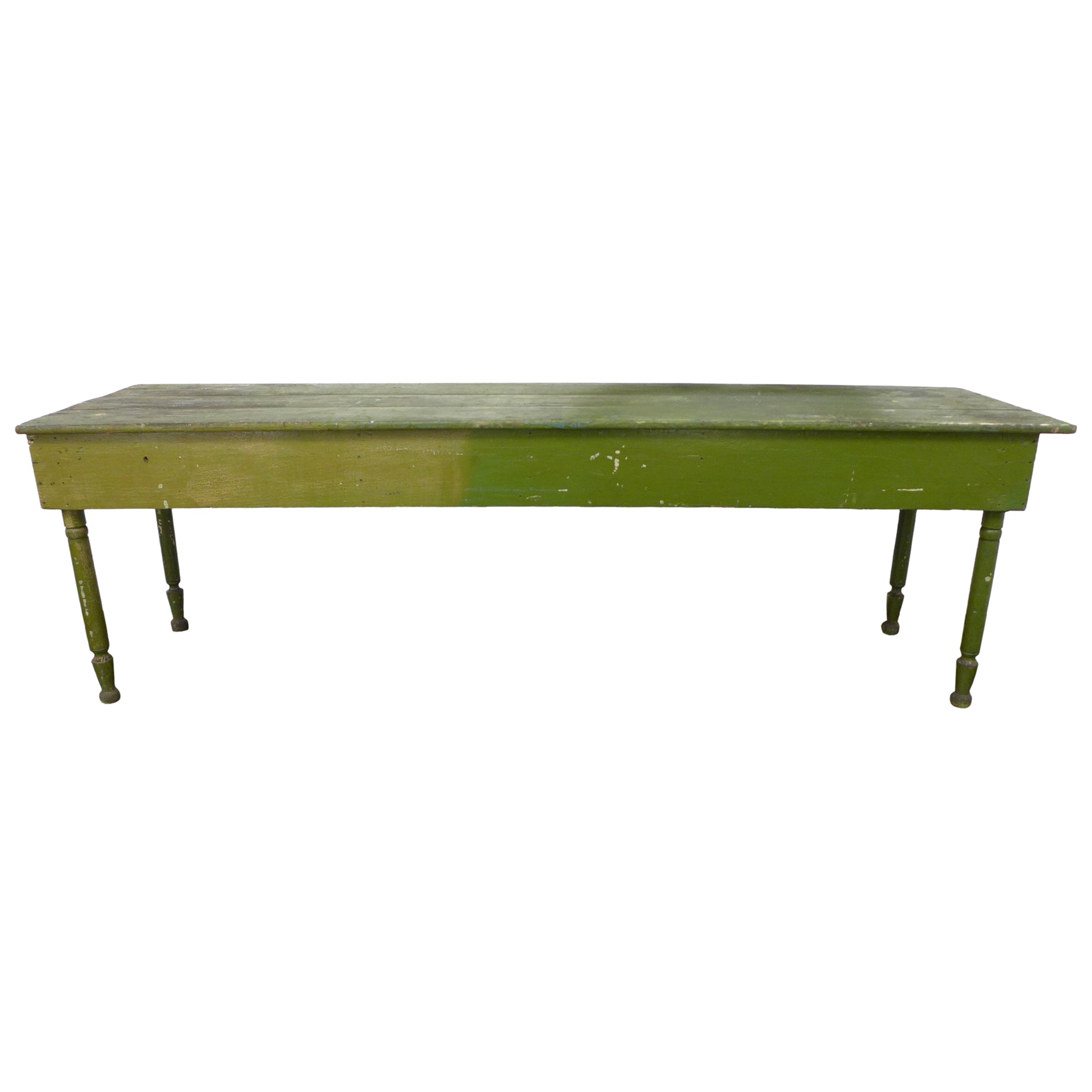 American Primitive Wood Console or Work Table – The Window