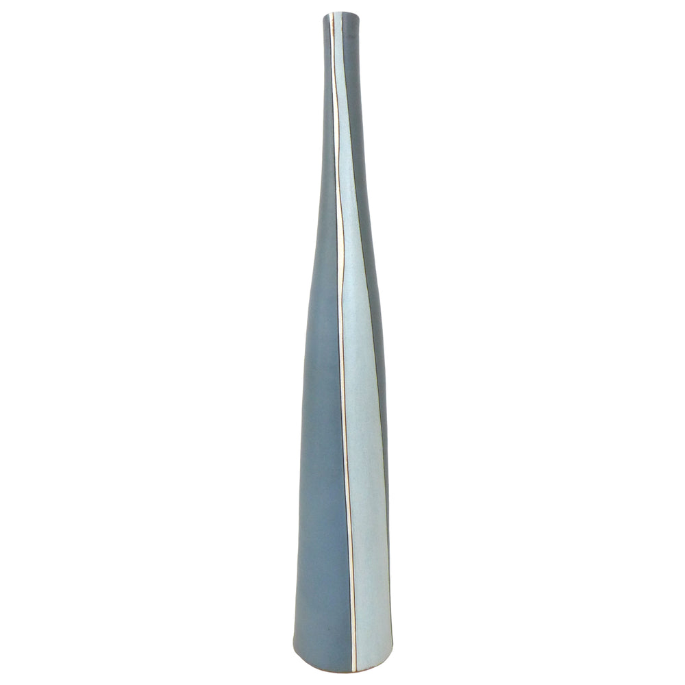 Tall Studio Ceramic Modernist Decoratively Glazed Vase