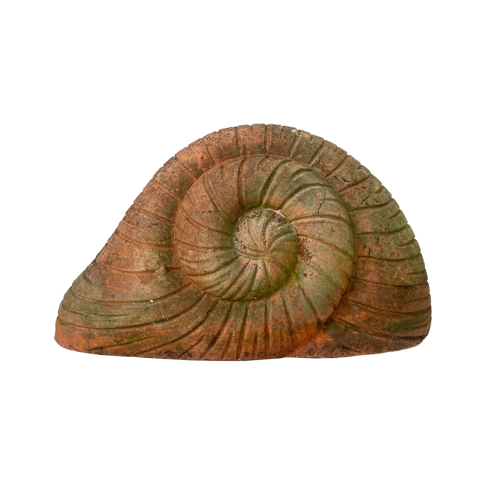 Terra Cotta Oversized Snail Shell Garden Sculpture