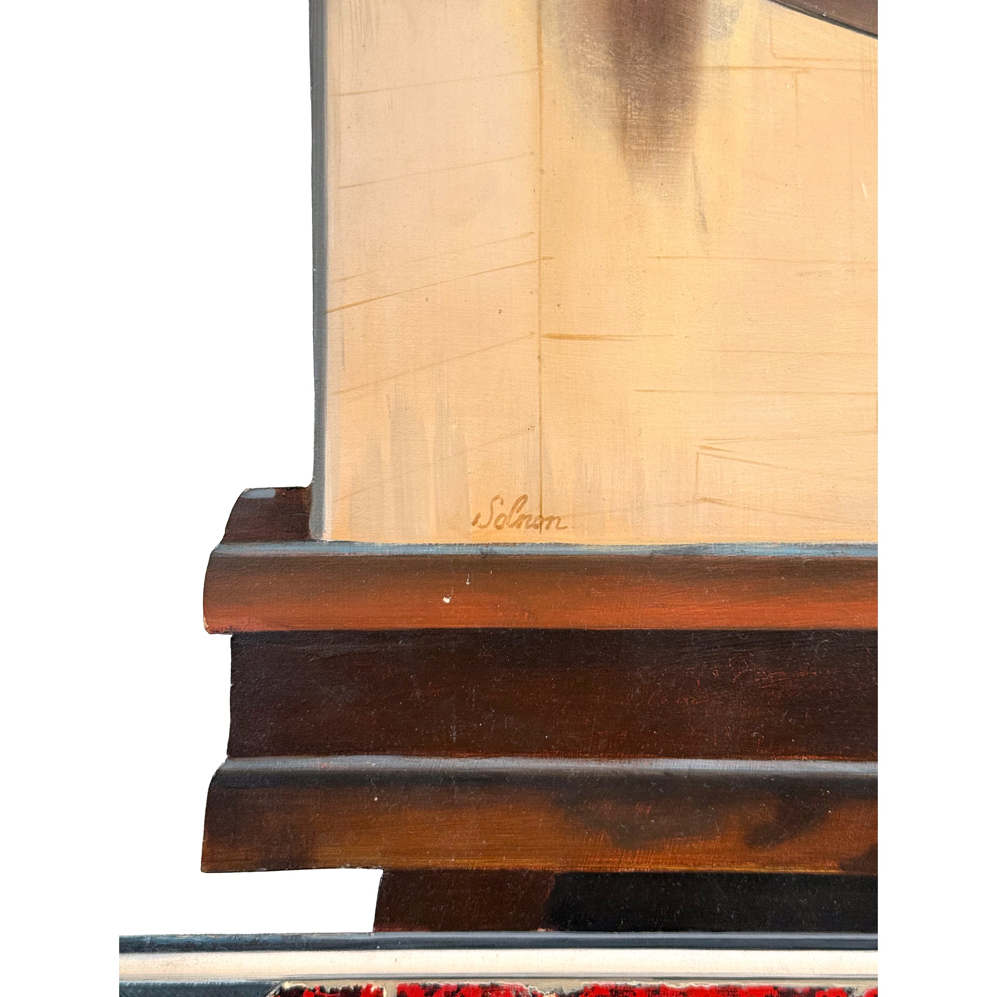 Trompe L'Oeil Shaped Canvas "Painting Study" Painting
