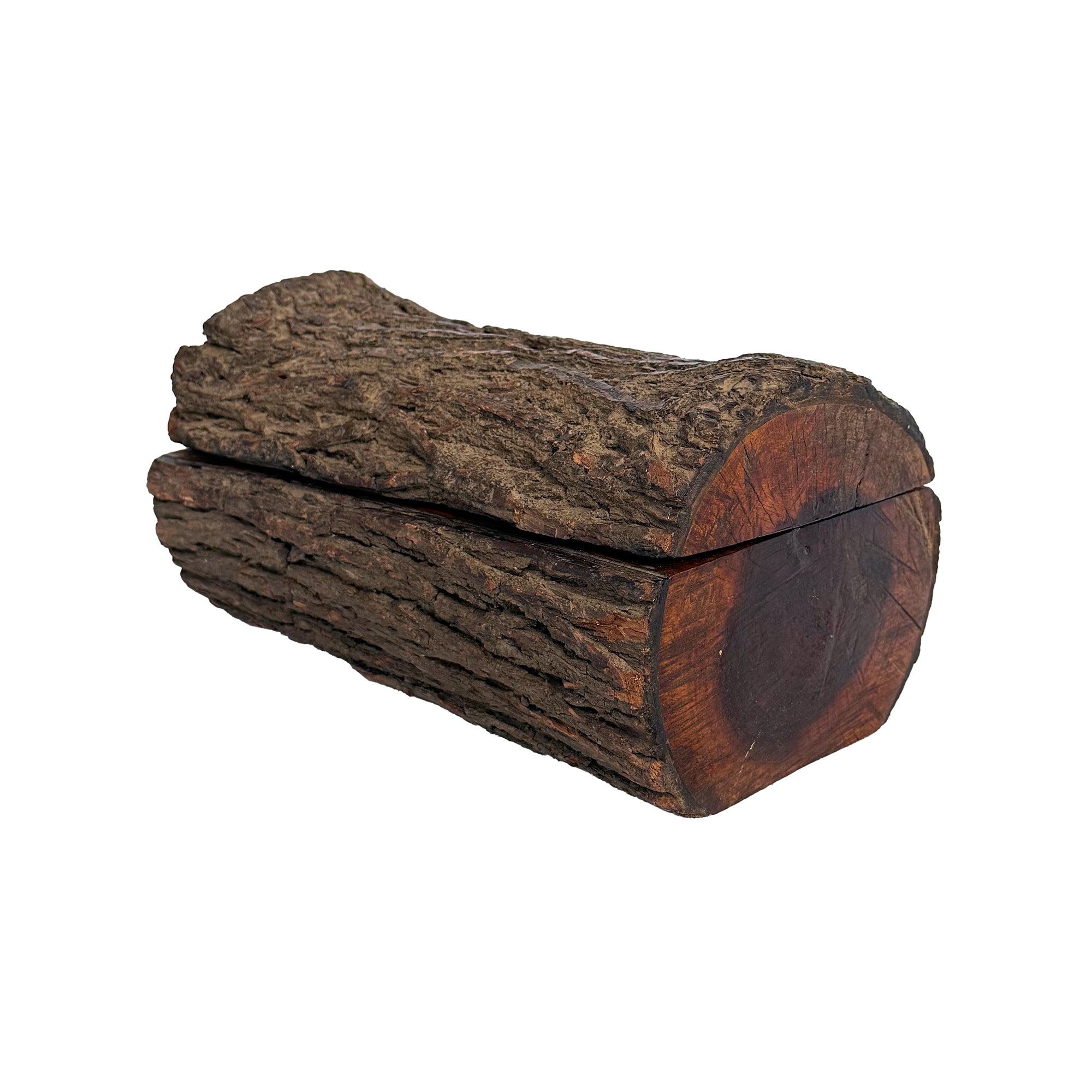 Lidded Log Wood Box