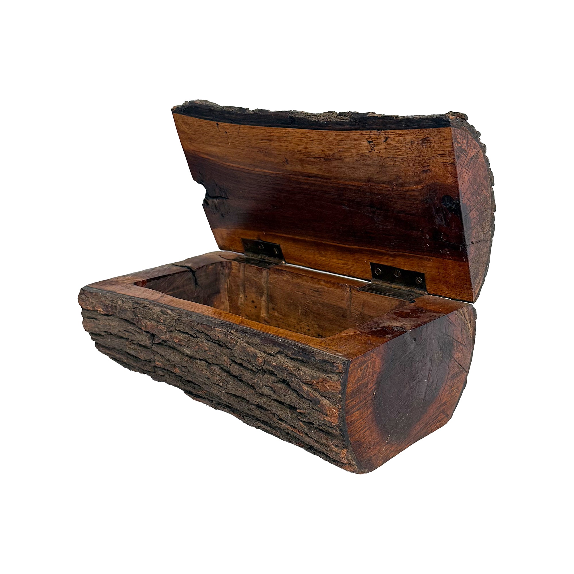 Lidded Log Wood Box