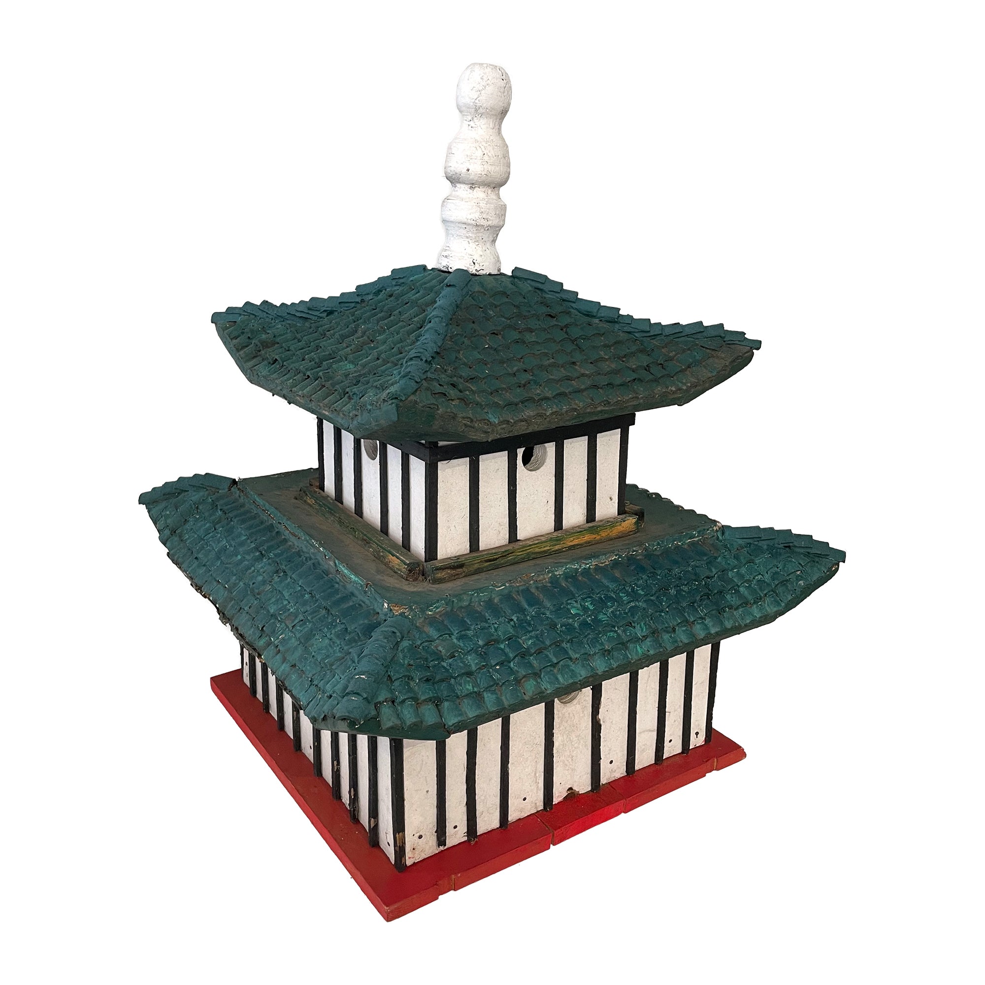 Wood Folk Art Pagoda Birdhouse