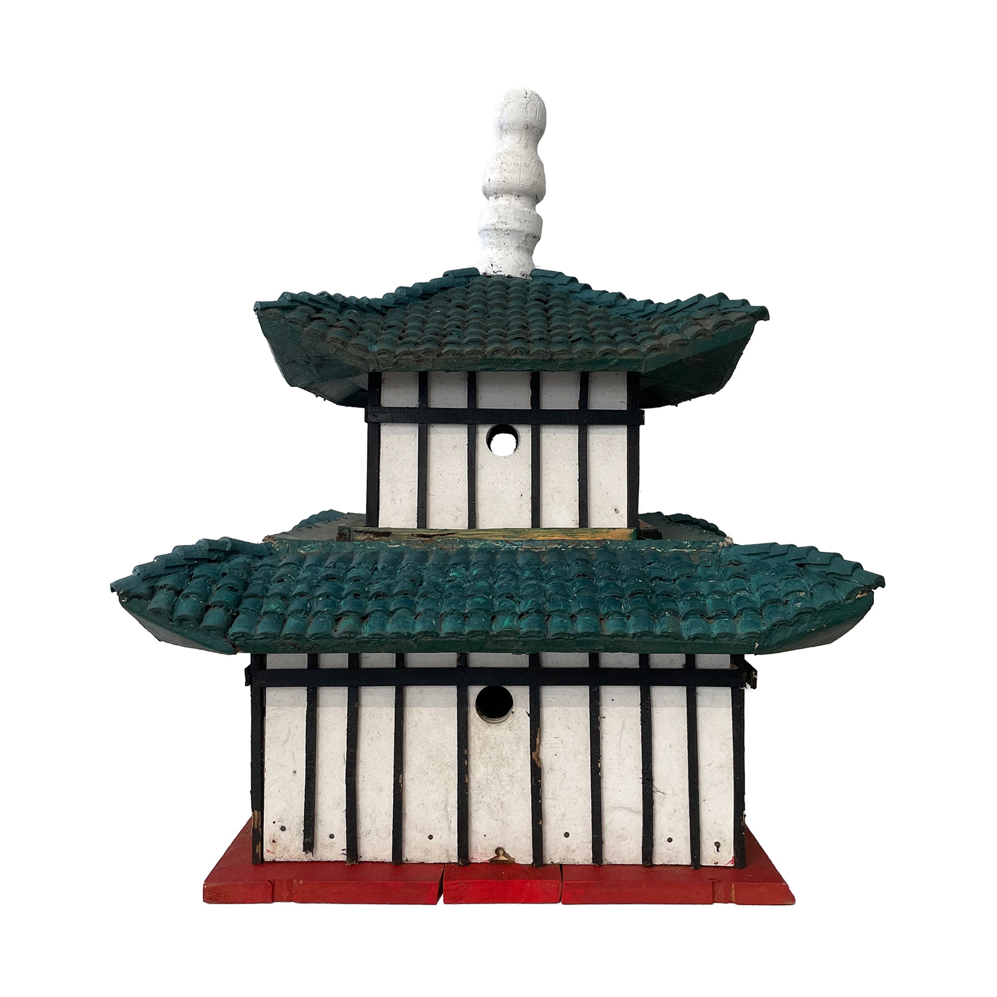 Wood Folk Art Pagoda Birdhouse