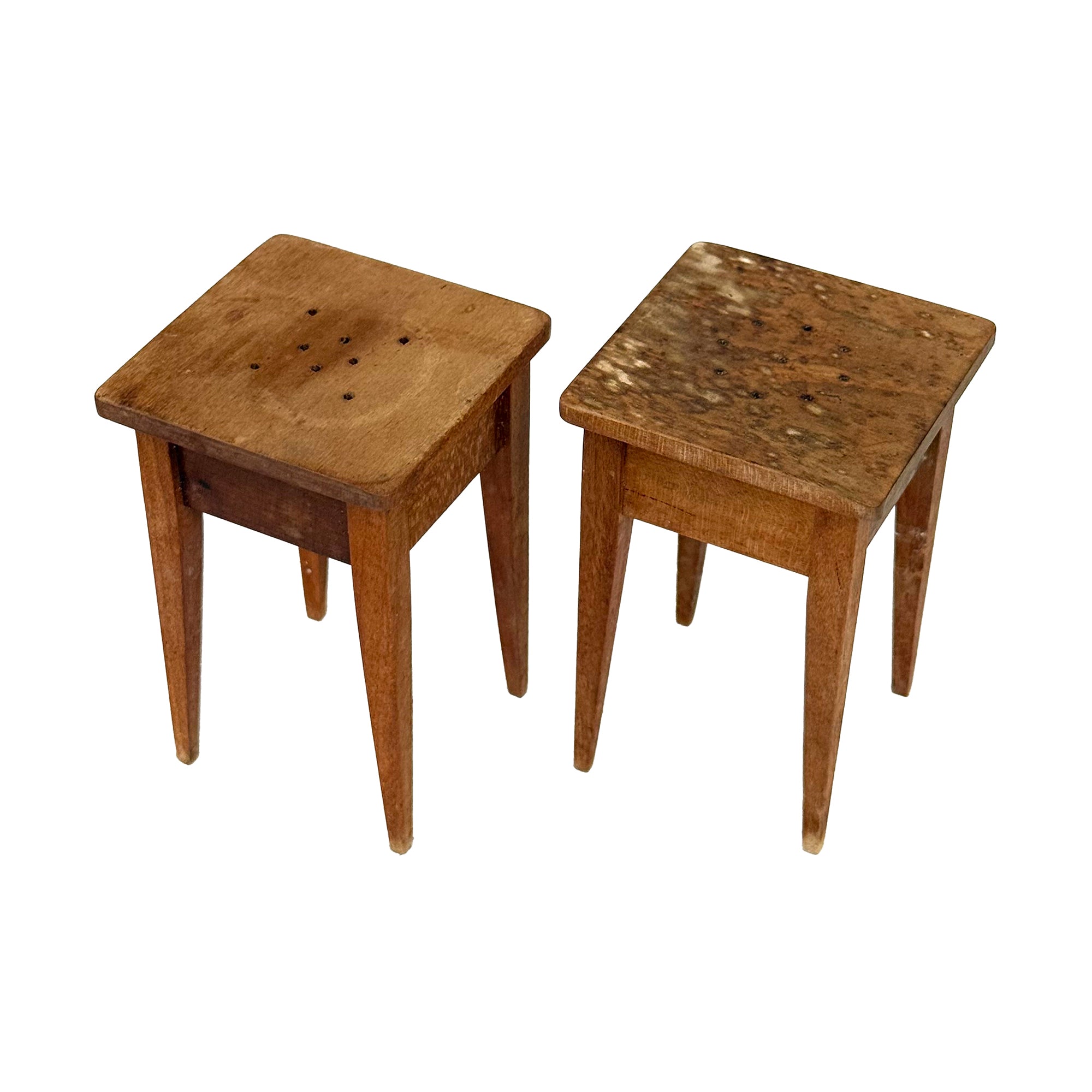 Wood "Side Tables" Salt & Pepper Shakers