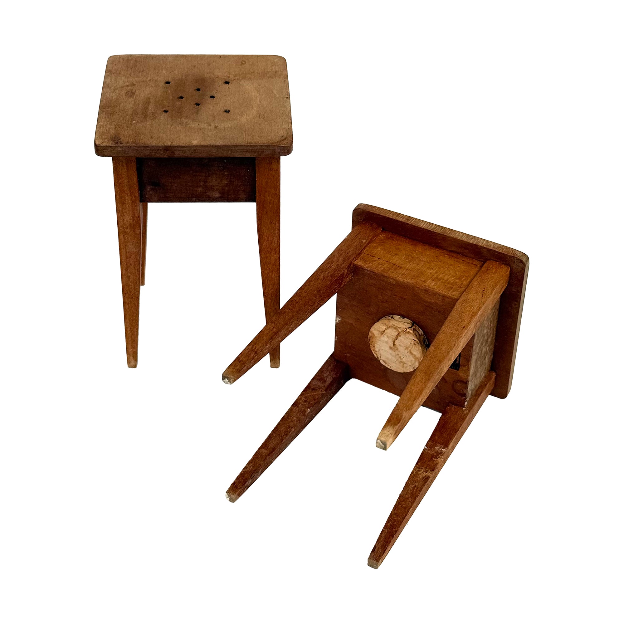 Wood "Side Tables" Salt & Pepper Shakers