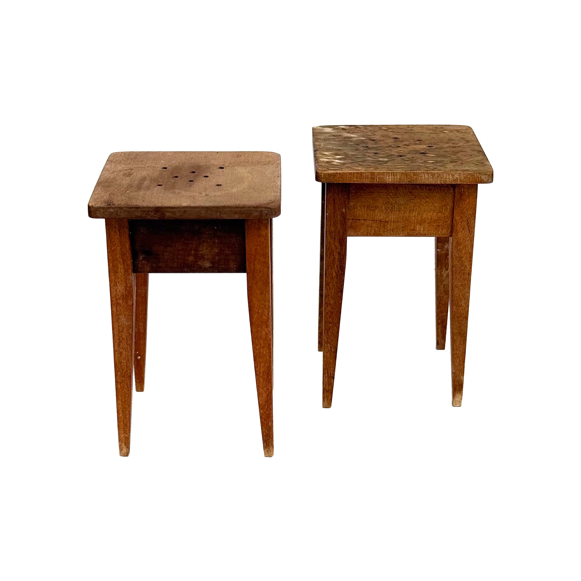 Wood "Side Tables" Salt & Pepper Shakers