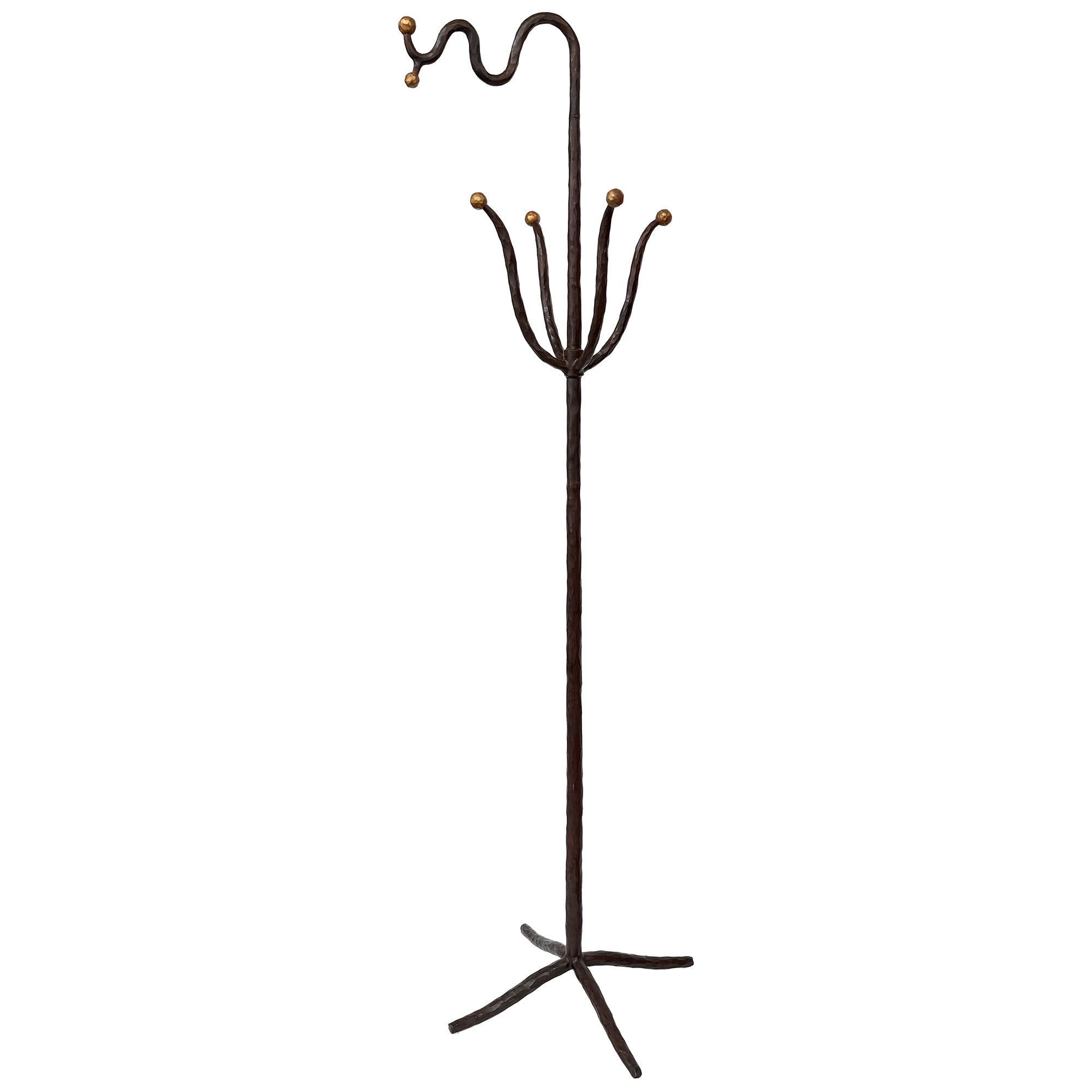 Wrought Iron Modernist Coat Rack by Garouste & Bonetti