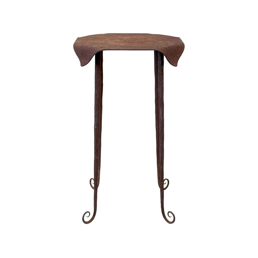 Wrought Iron Stand with Wilting Detail