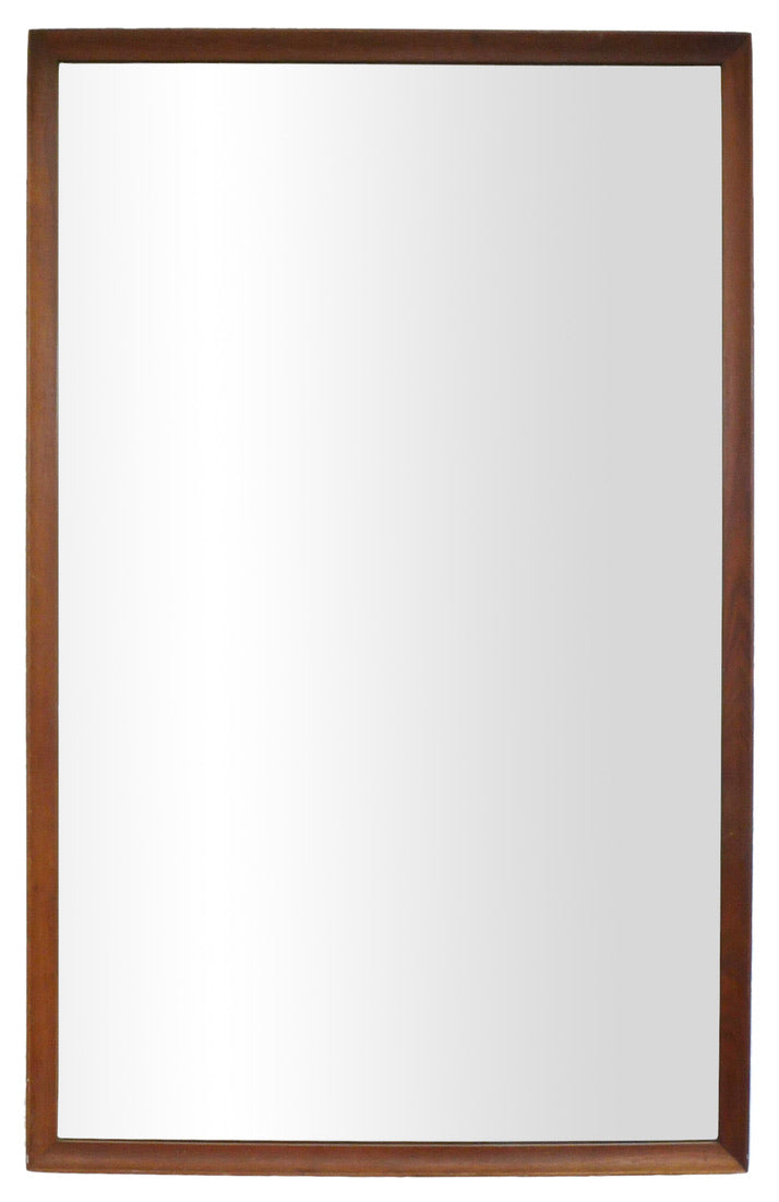 Large Wood-Framed Bistro Mirror