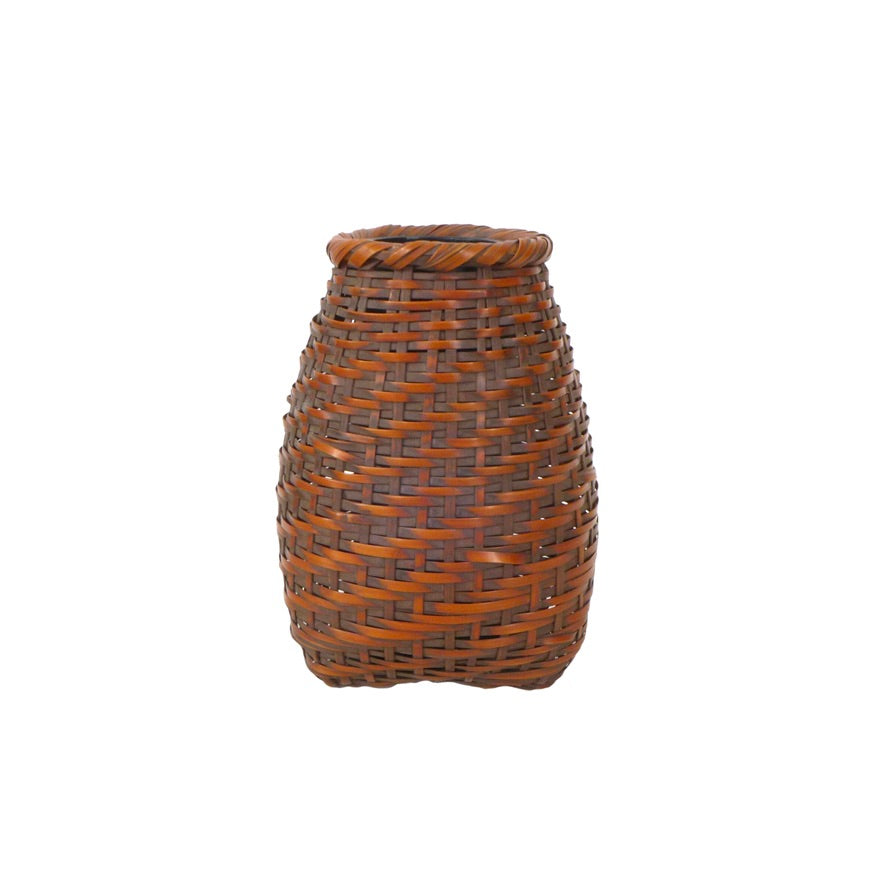 Petite Hanging Japanese Ikebana Basket Vase