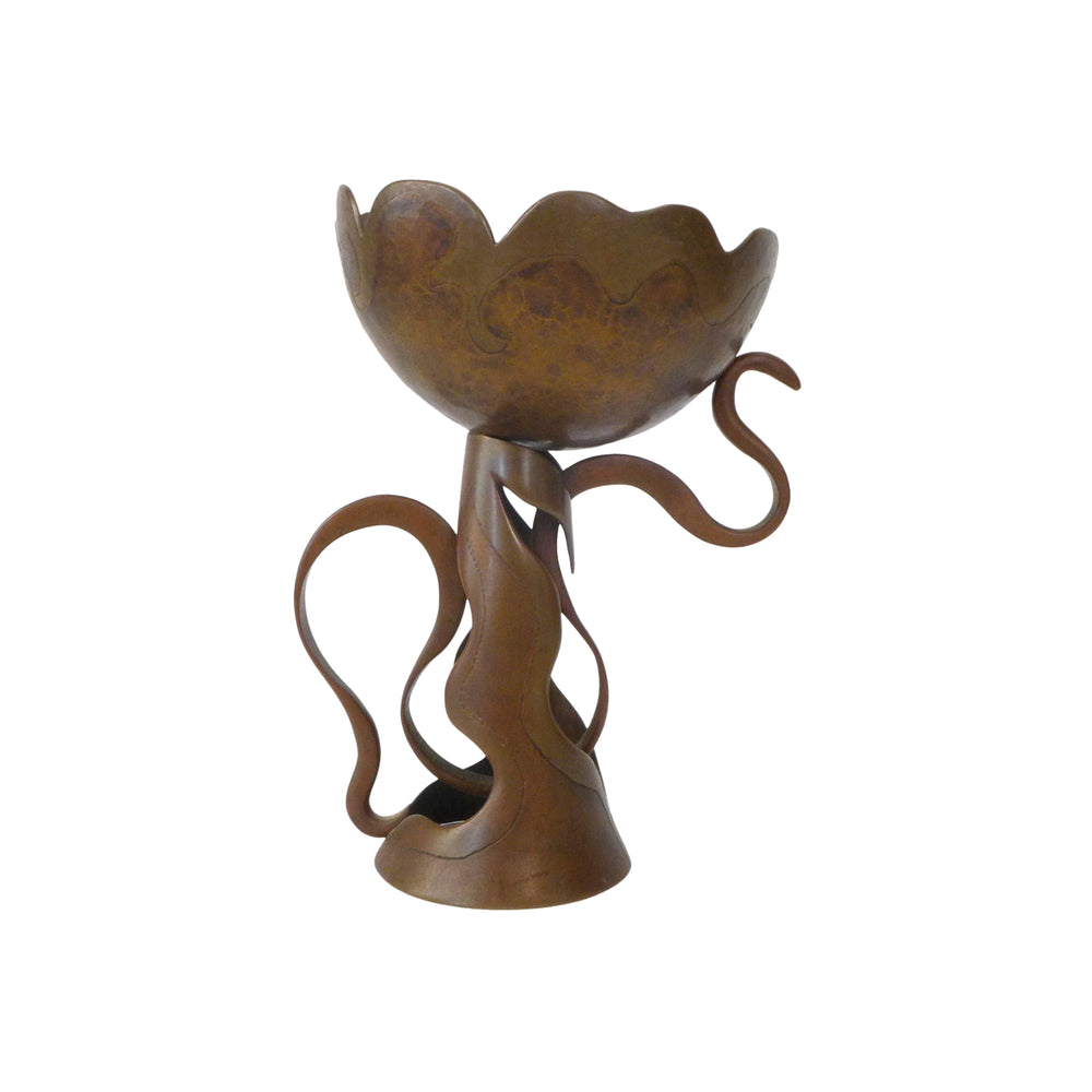 Bronze Snake & Flower Chalice