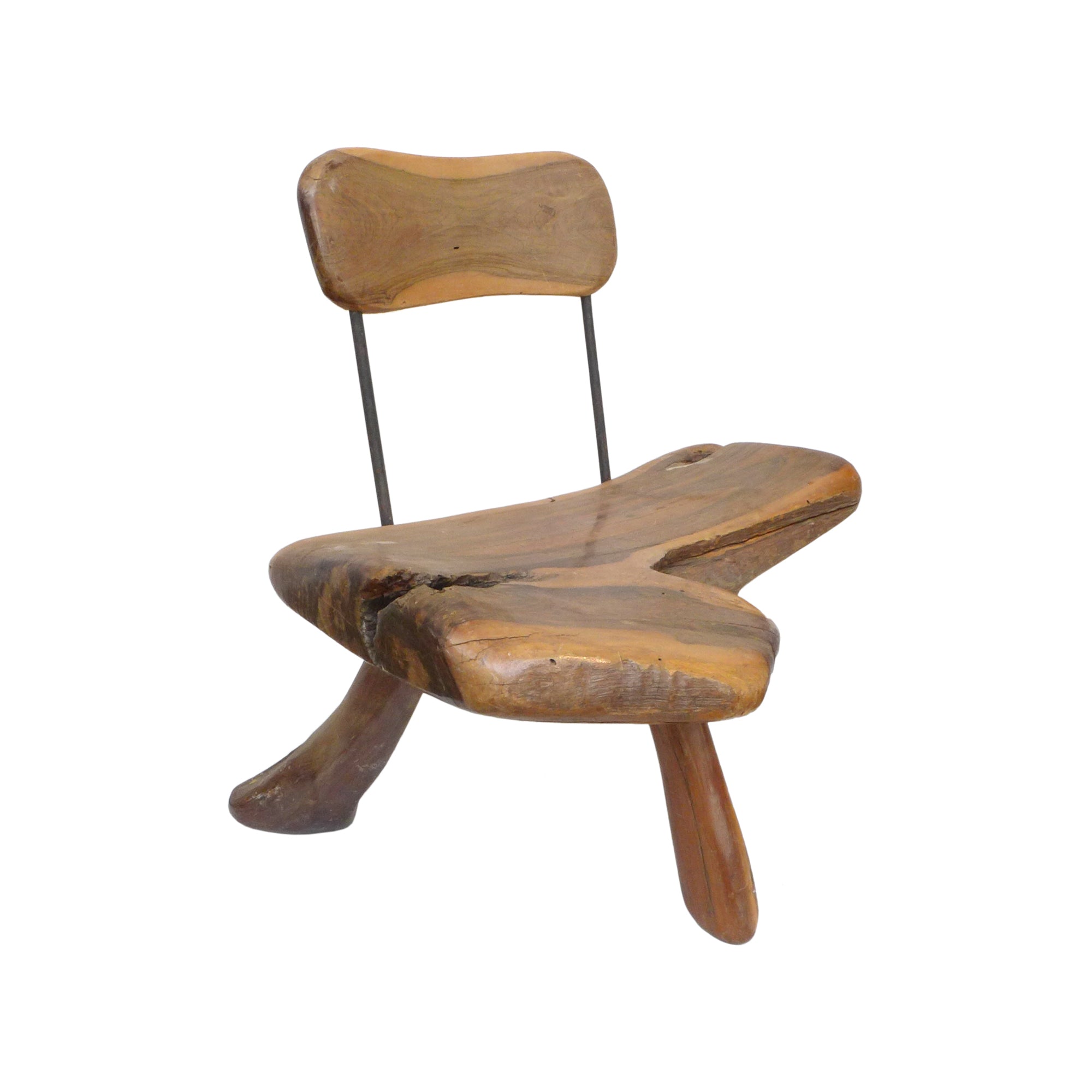 Set of 4 Mexican Organic Wood Chairs after Sabina